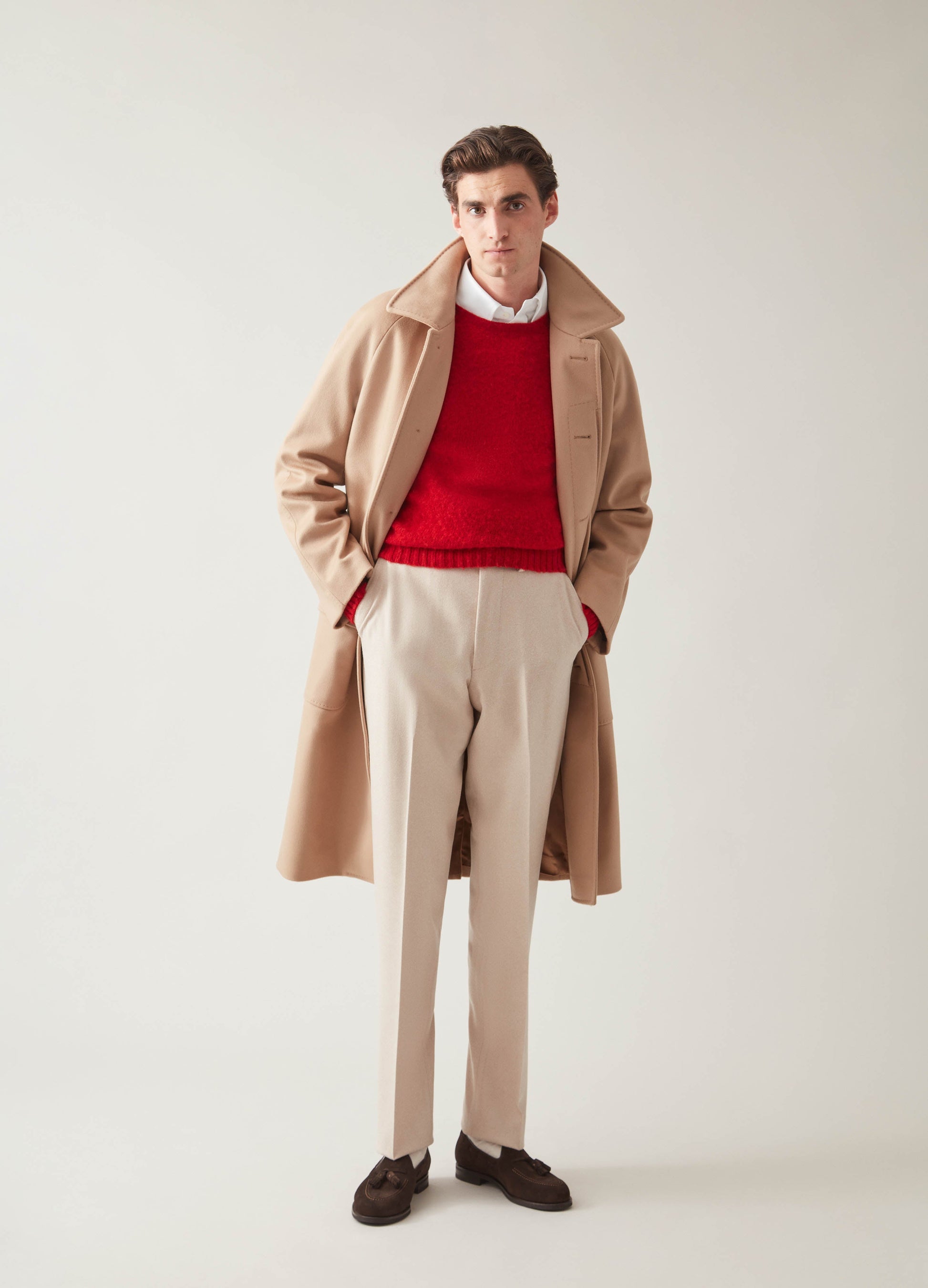 Nelson Raglan Coat - Camel | Berg & Berg