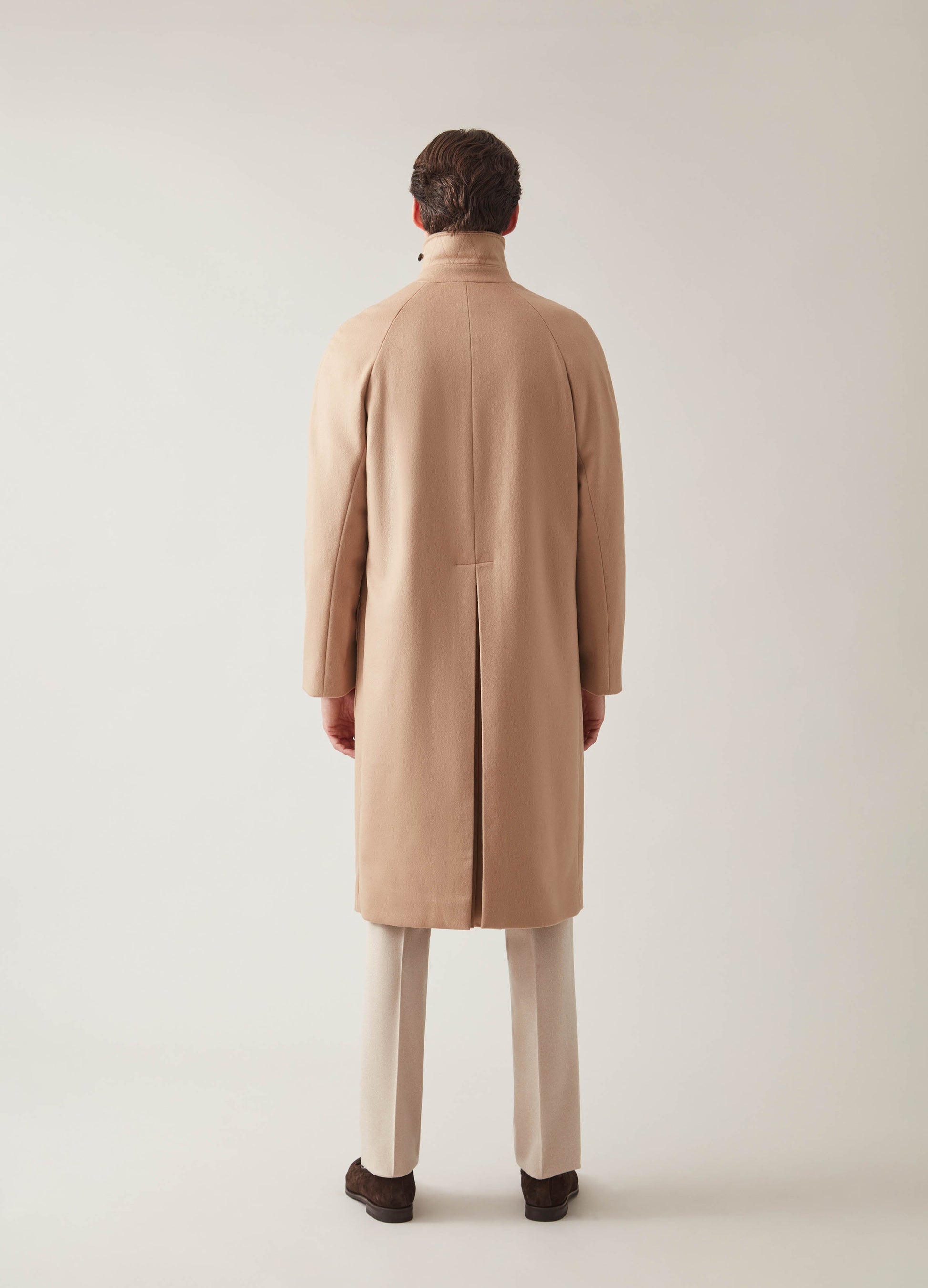 Nelson Raglan Coat - Camel | Berg & Berg