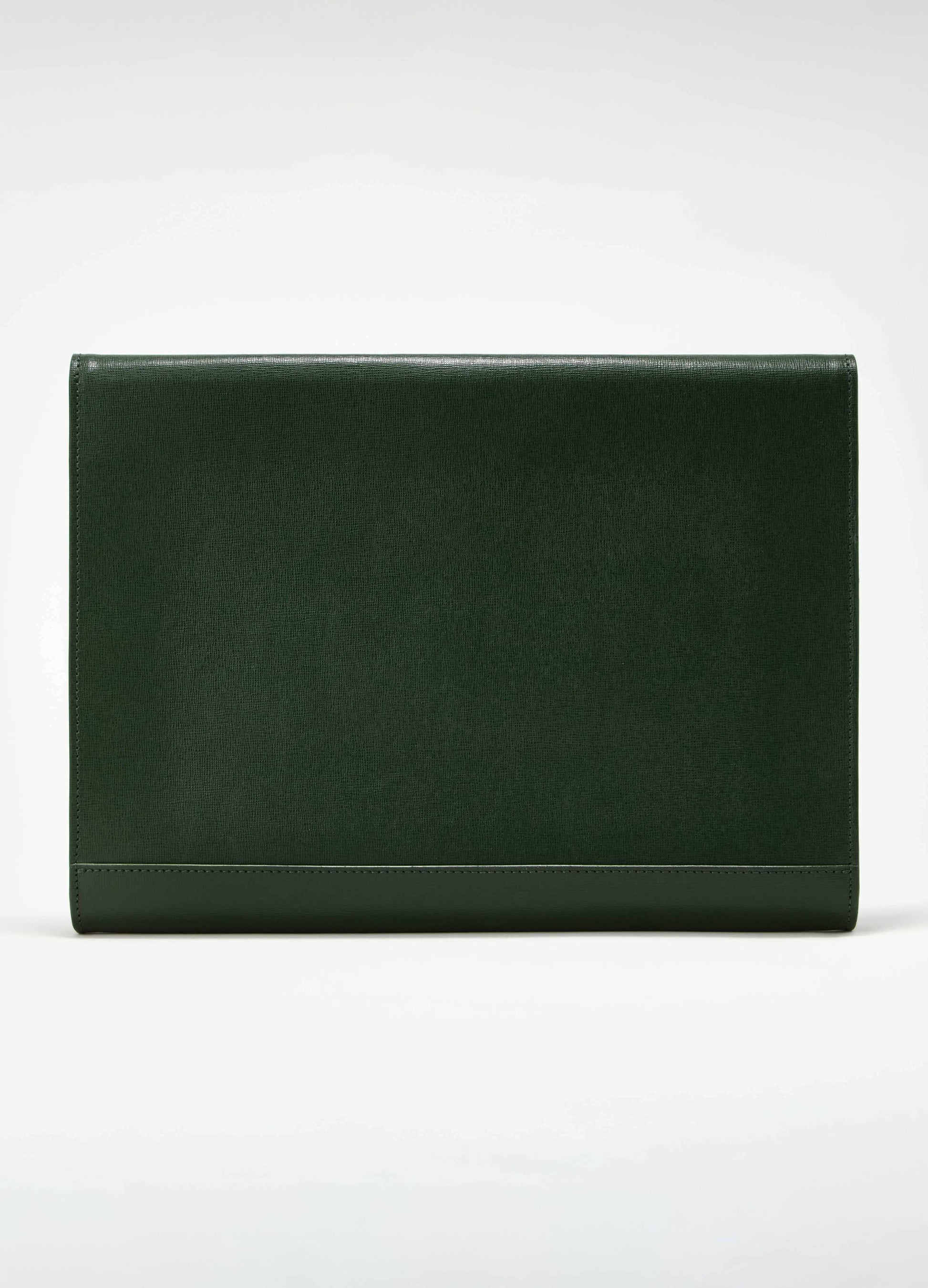 Saffiano Leather Laptop Portfolio Bottle Green – Berg Berg