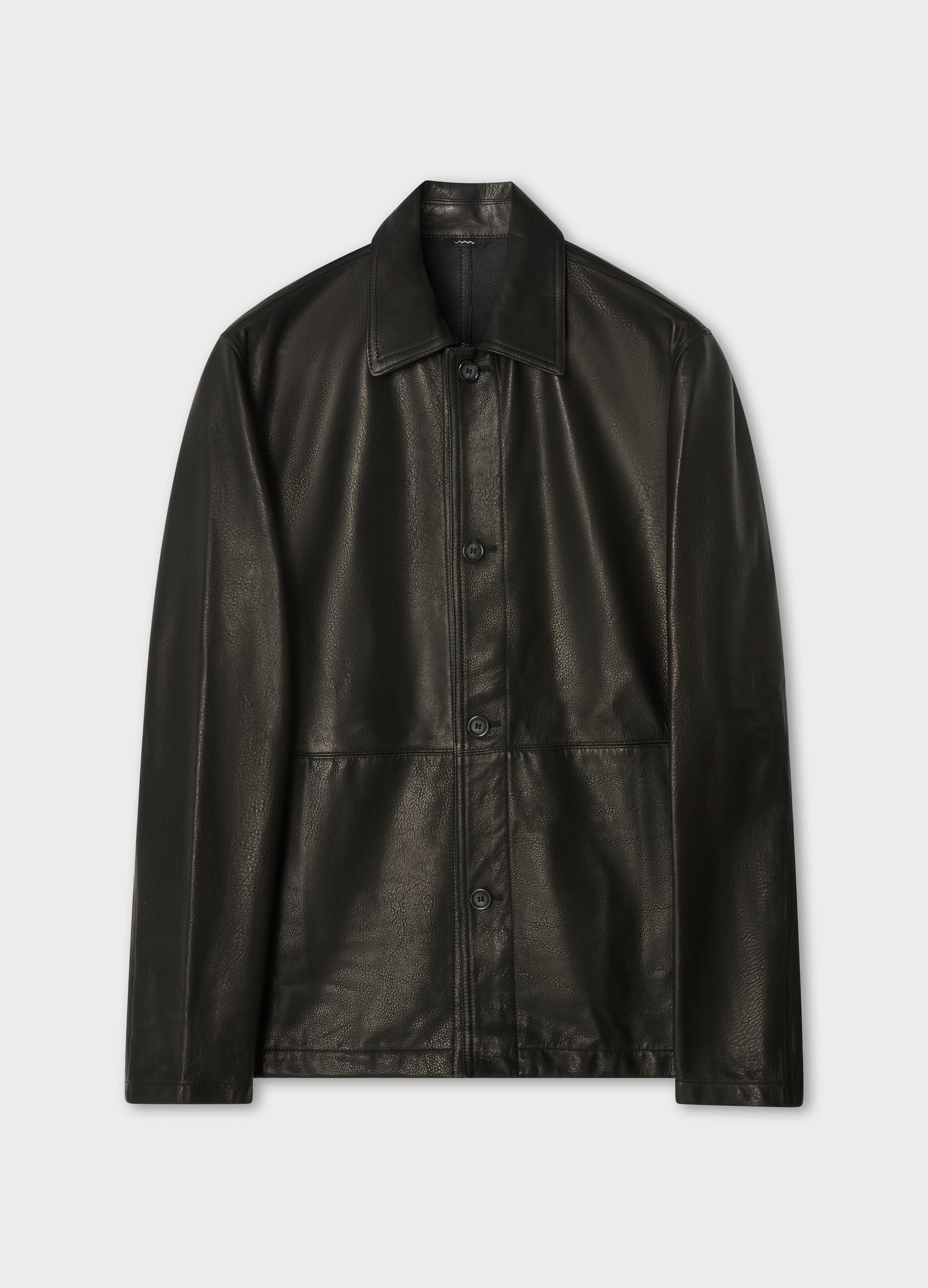 Noel Grain Leather Jacket - Black | Berg & Berg