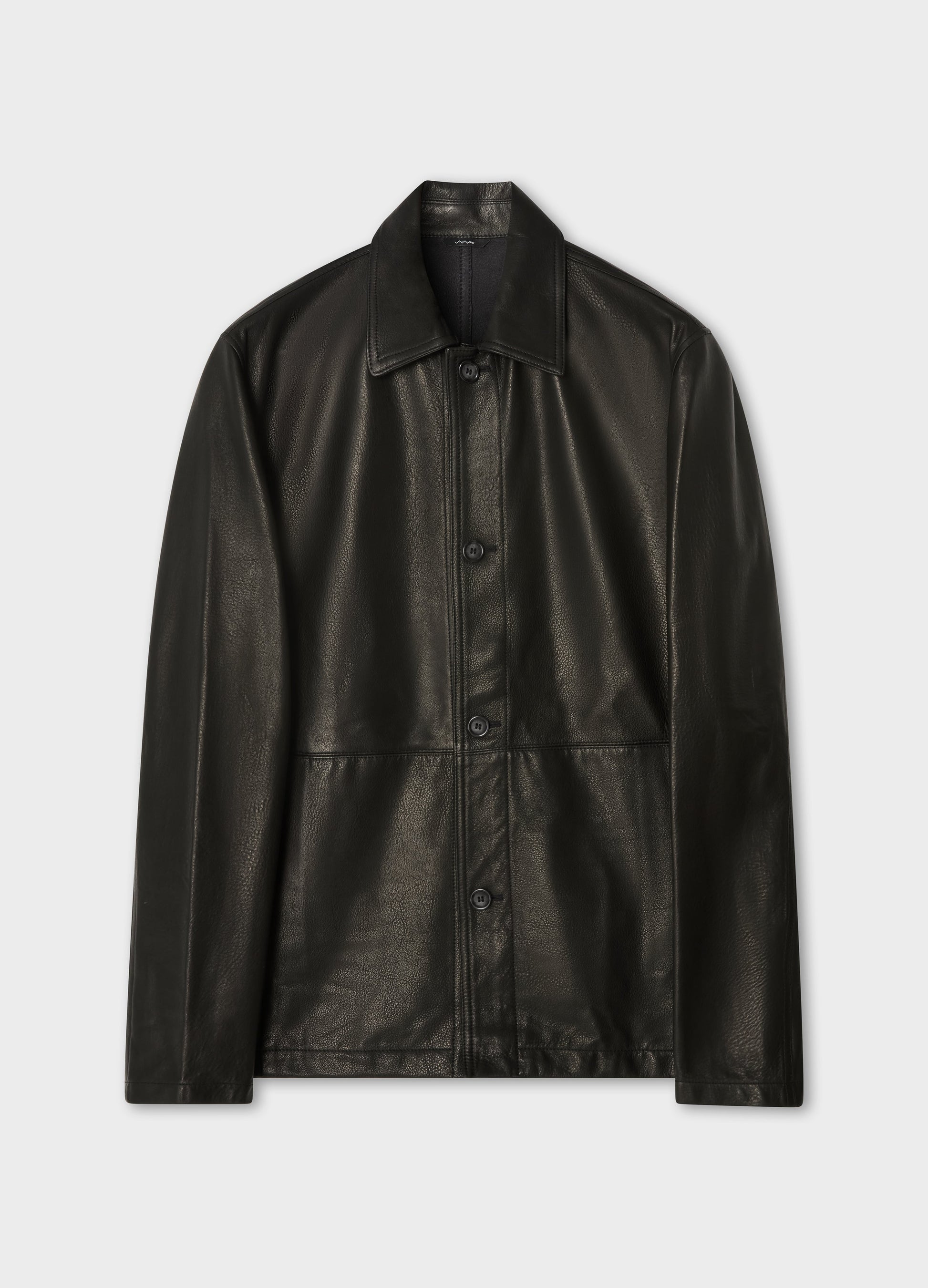 Noel Grain Leather Jacket - Black | Berg & Berg