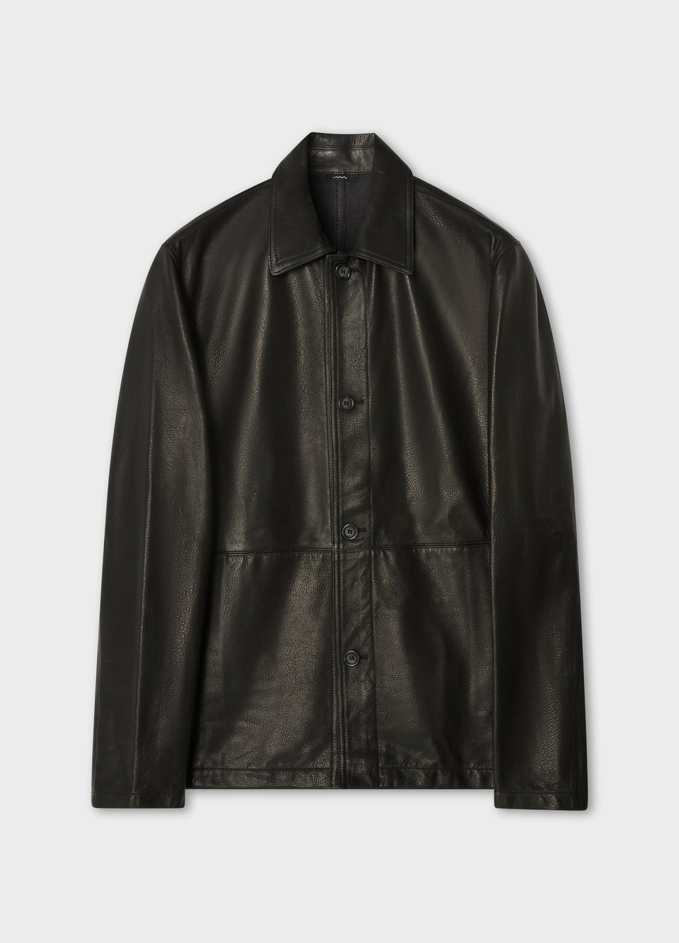 Noel Grain Leather Jacket - Black | Berg & Berg