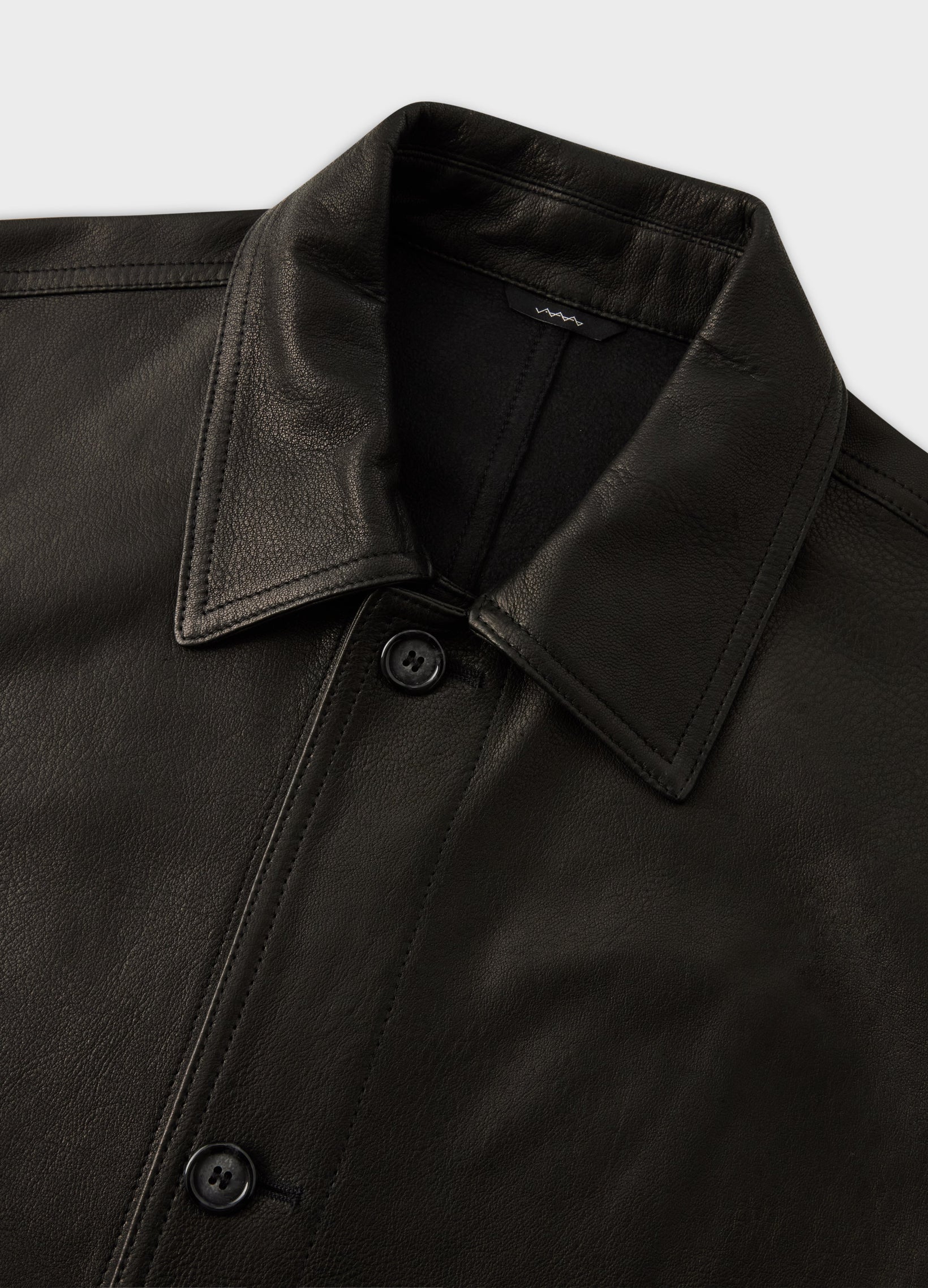 Noel Grain Leather Jacket - Black | Berg & Berg