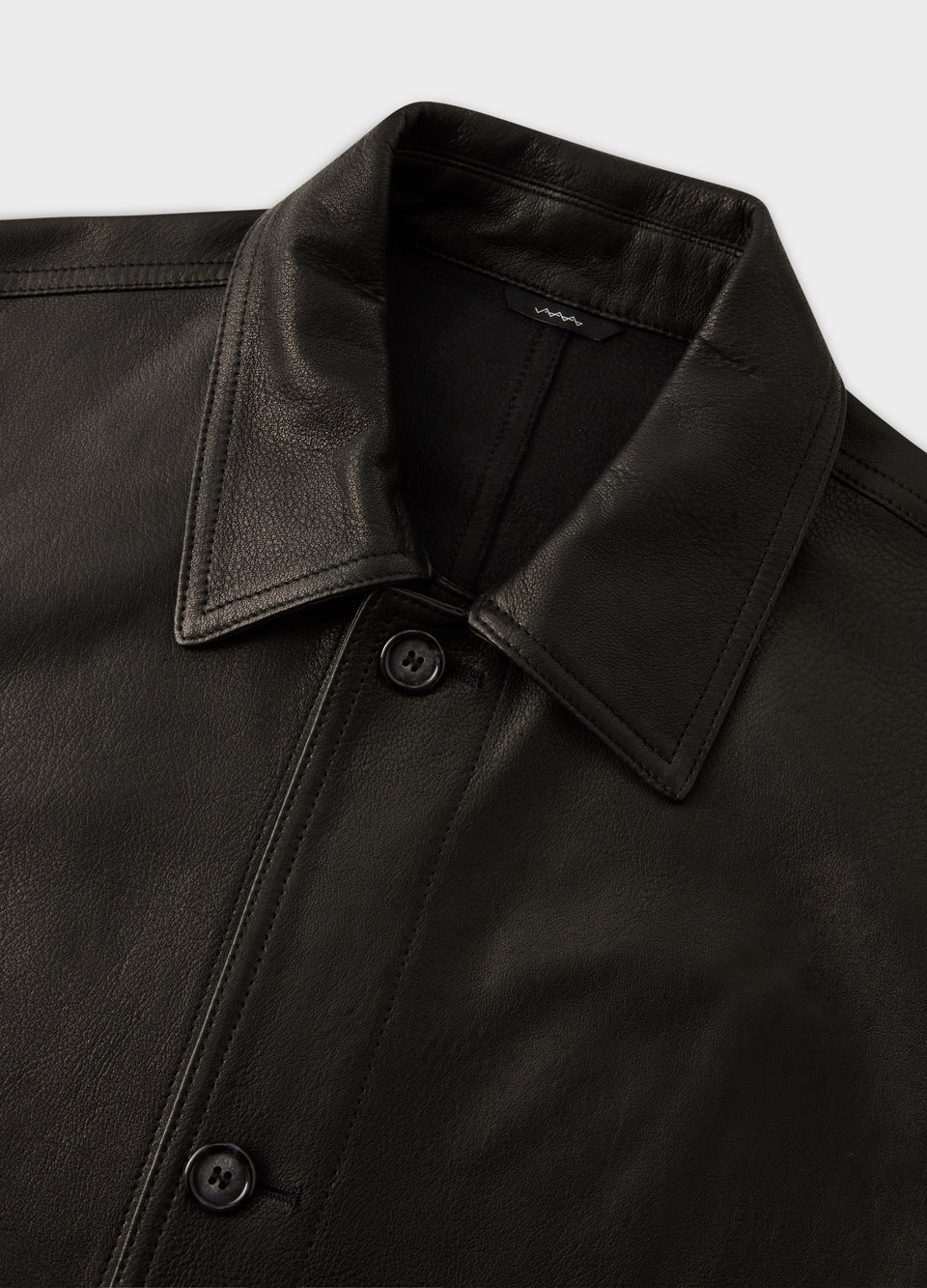 Noel Grain Leather Jacket - Black | Berg & Berg