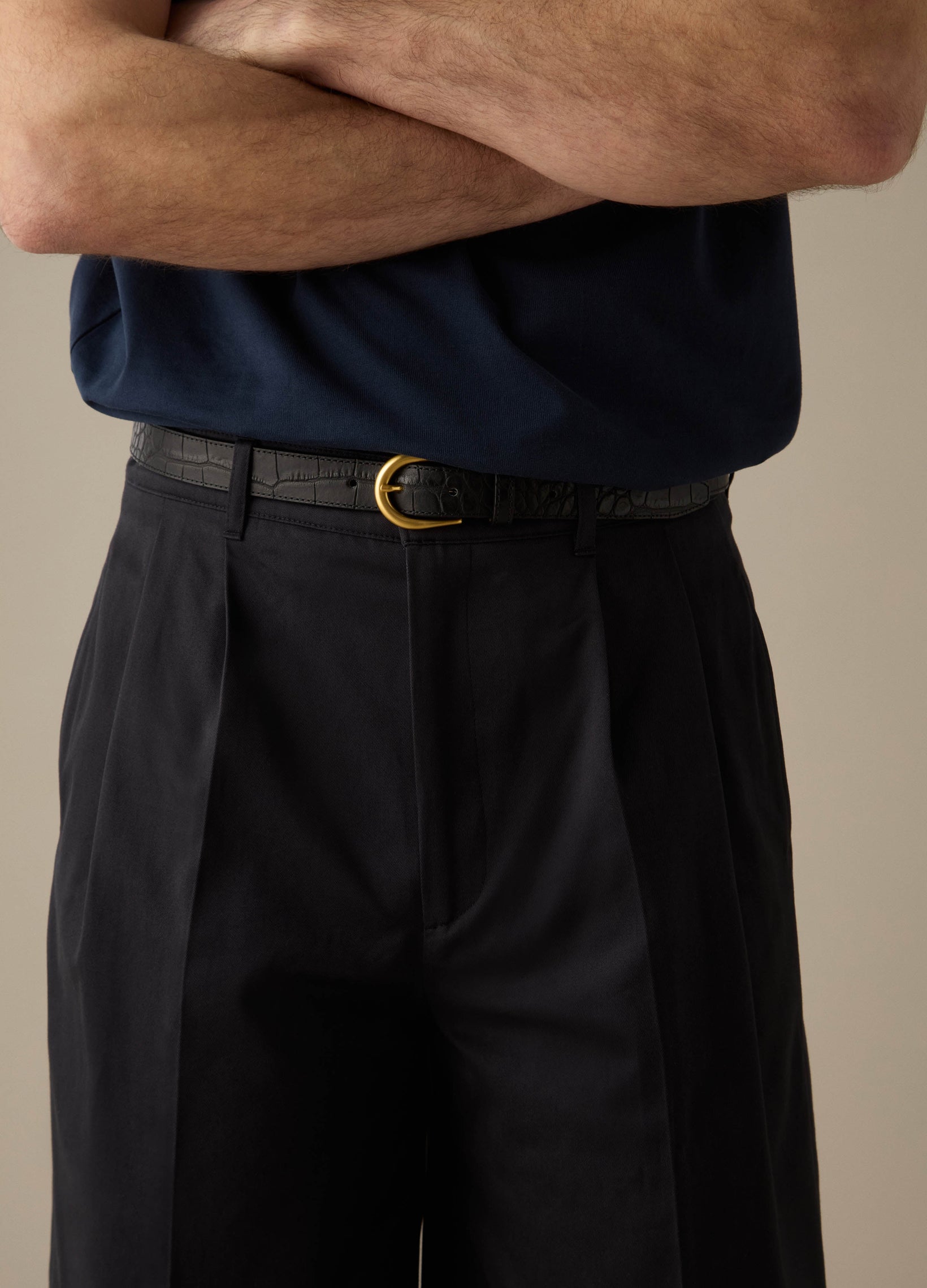 Antonello Cotton Shorts - Navy Berg & Berg