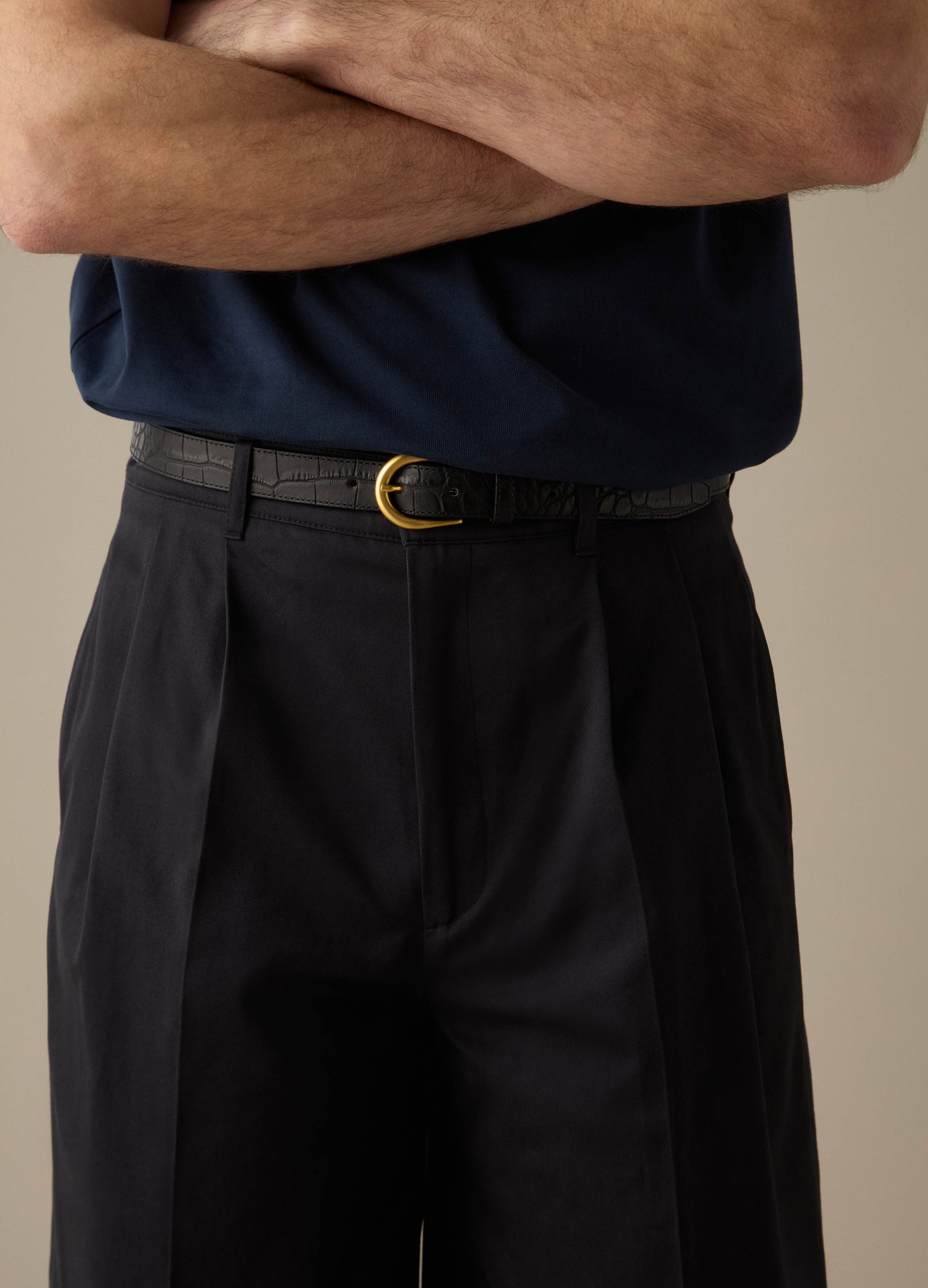 Antonello Cotton Shorts - Navy Berg & Berg