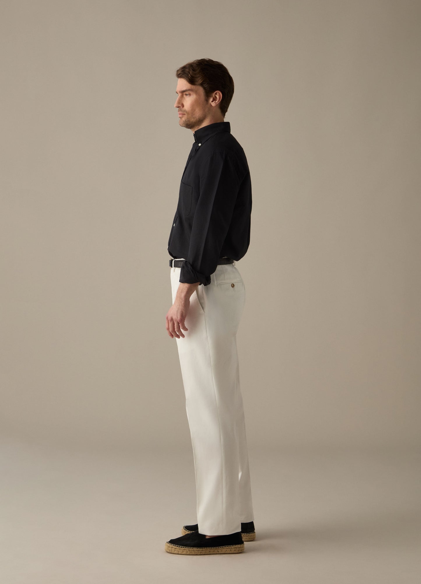 Alfie Cotton Trousers - Cream Berg & Berg