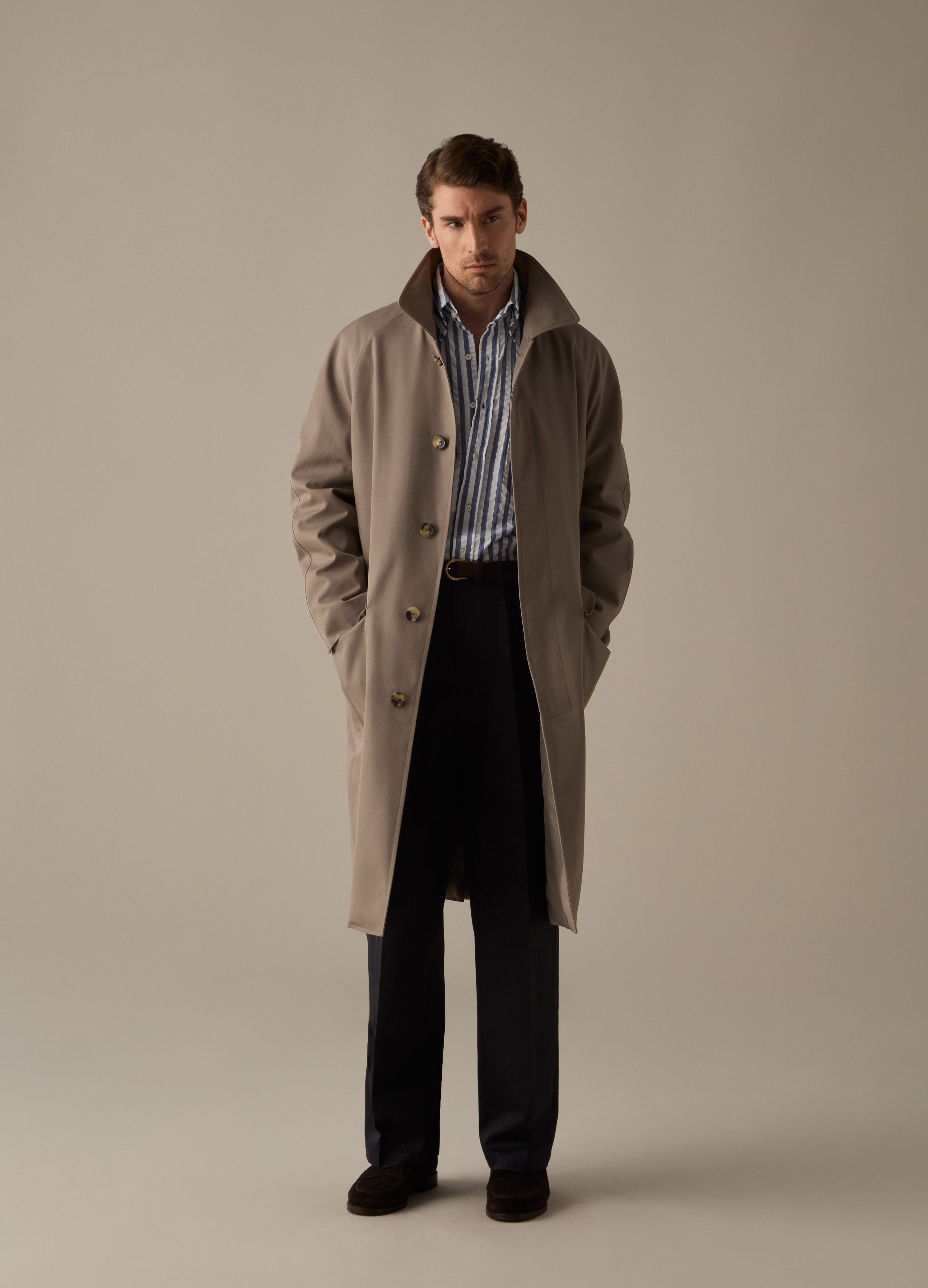 Nelson Raglan Coat - Taupe Berg & Berg