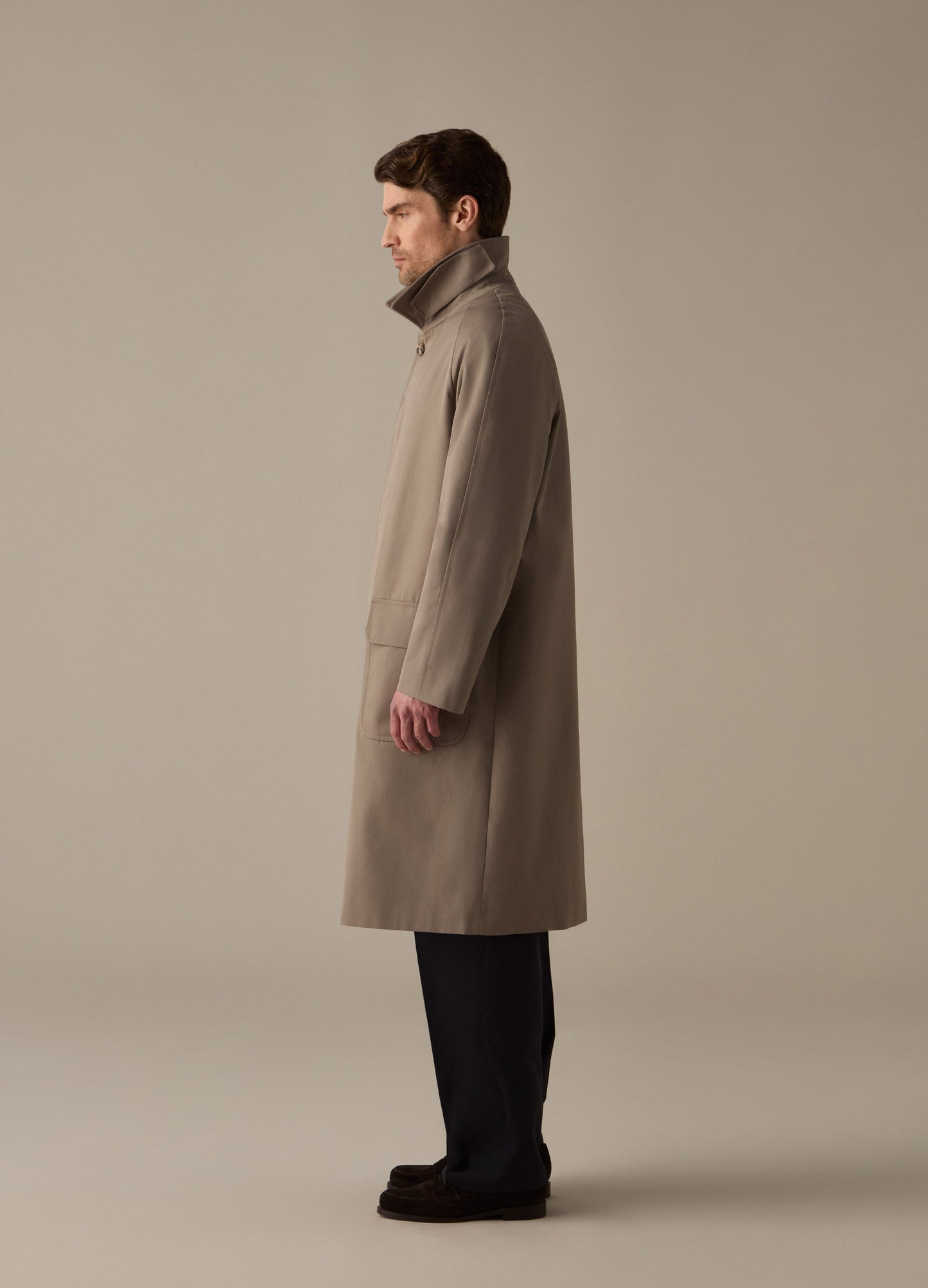 Nelson Raglan Coat - Taupe Berg & Berg