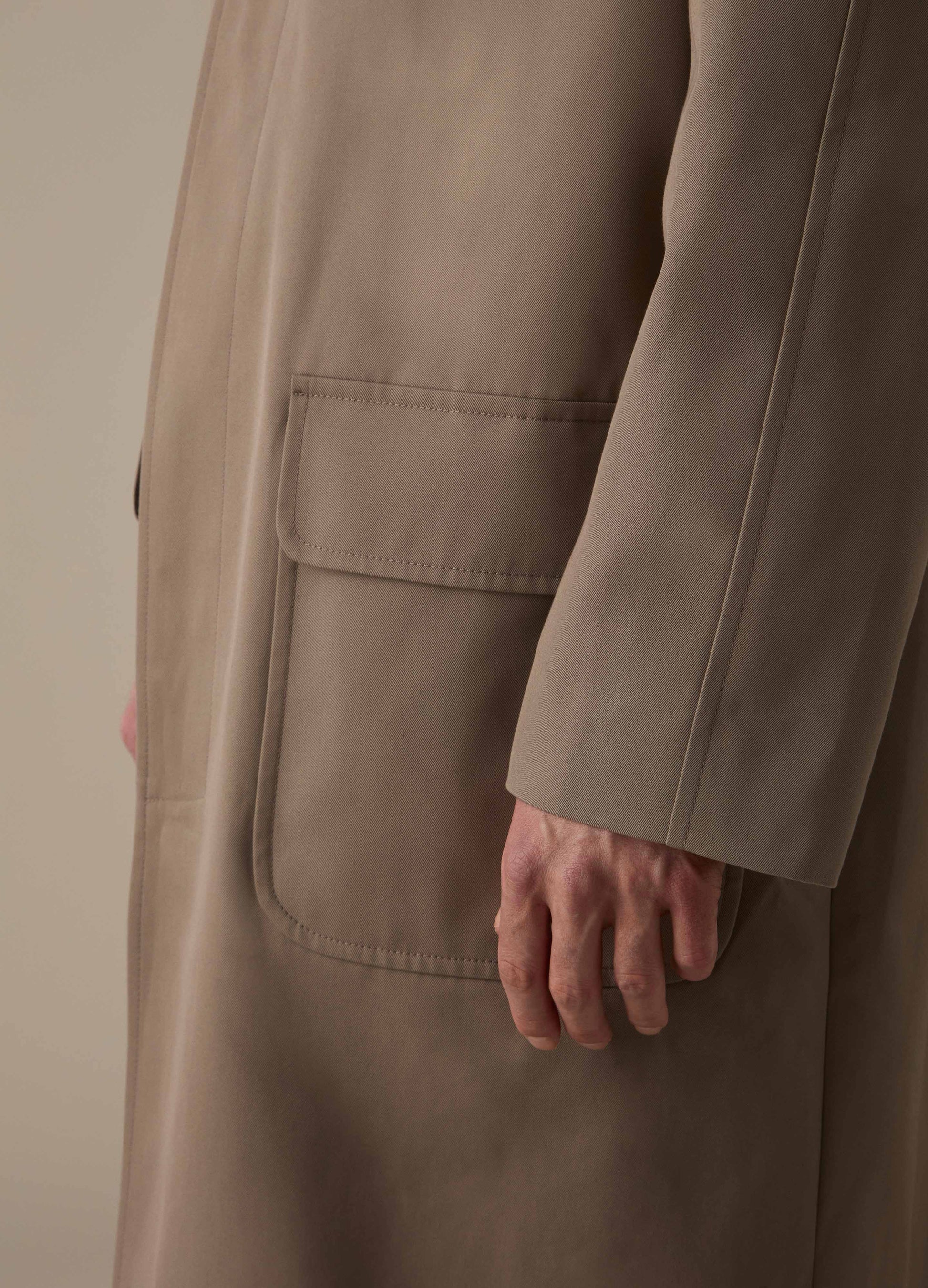 Nelson Raglan Coat - Taupe Berg & Berg