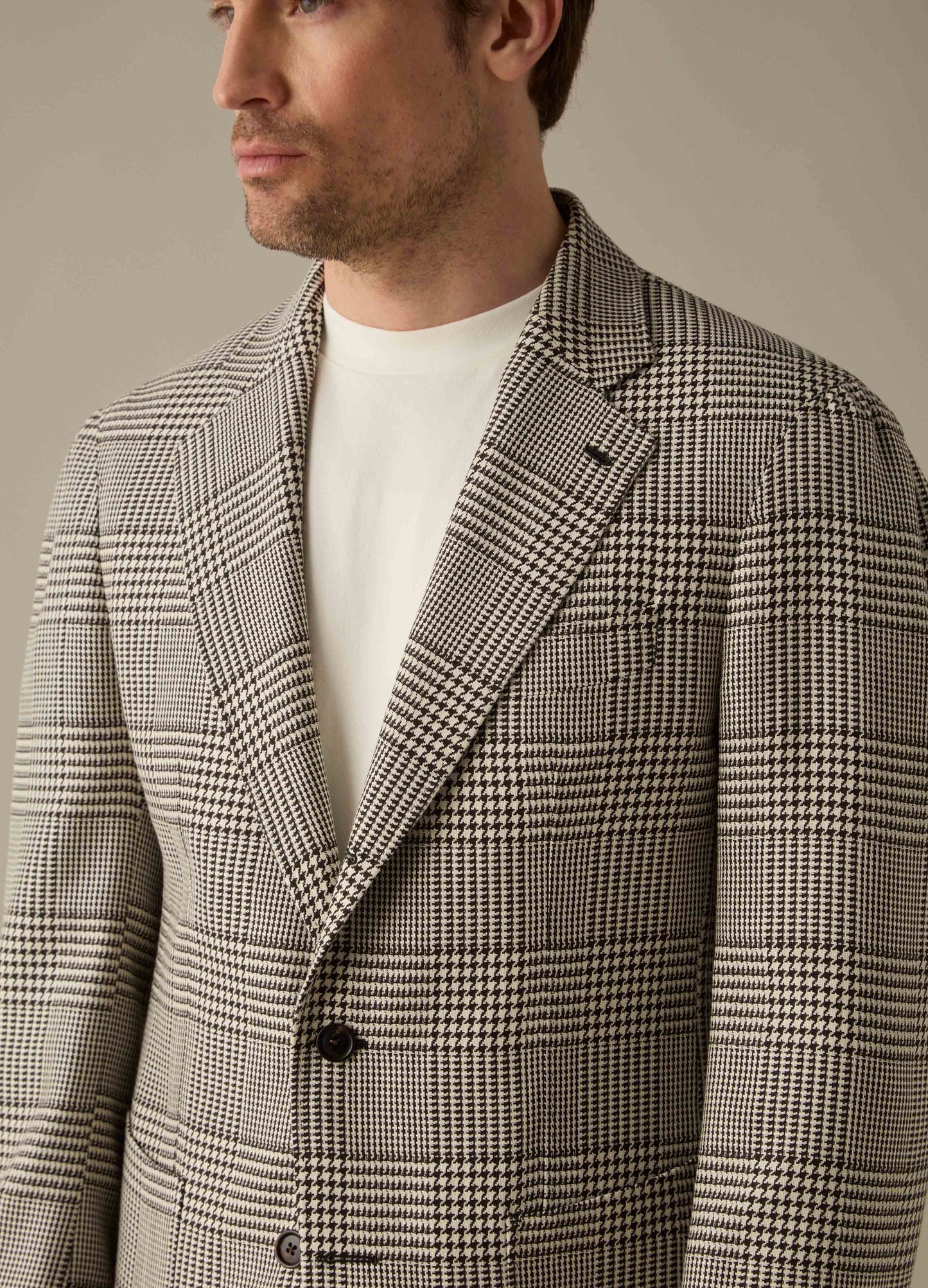 Don Sport Glencheck Jacket - Chocolate/Cream Berg & Berg