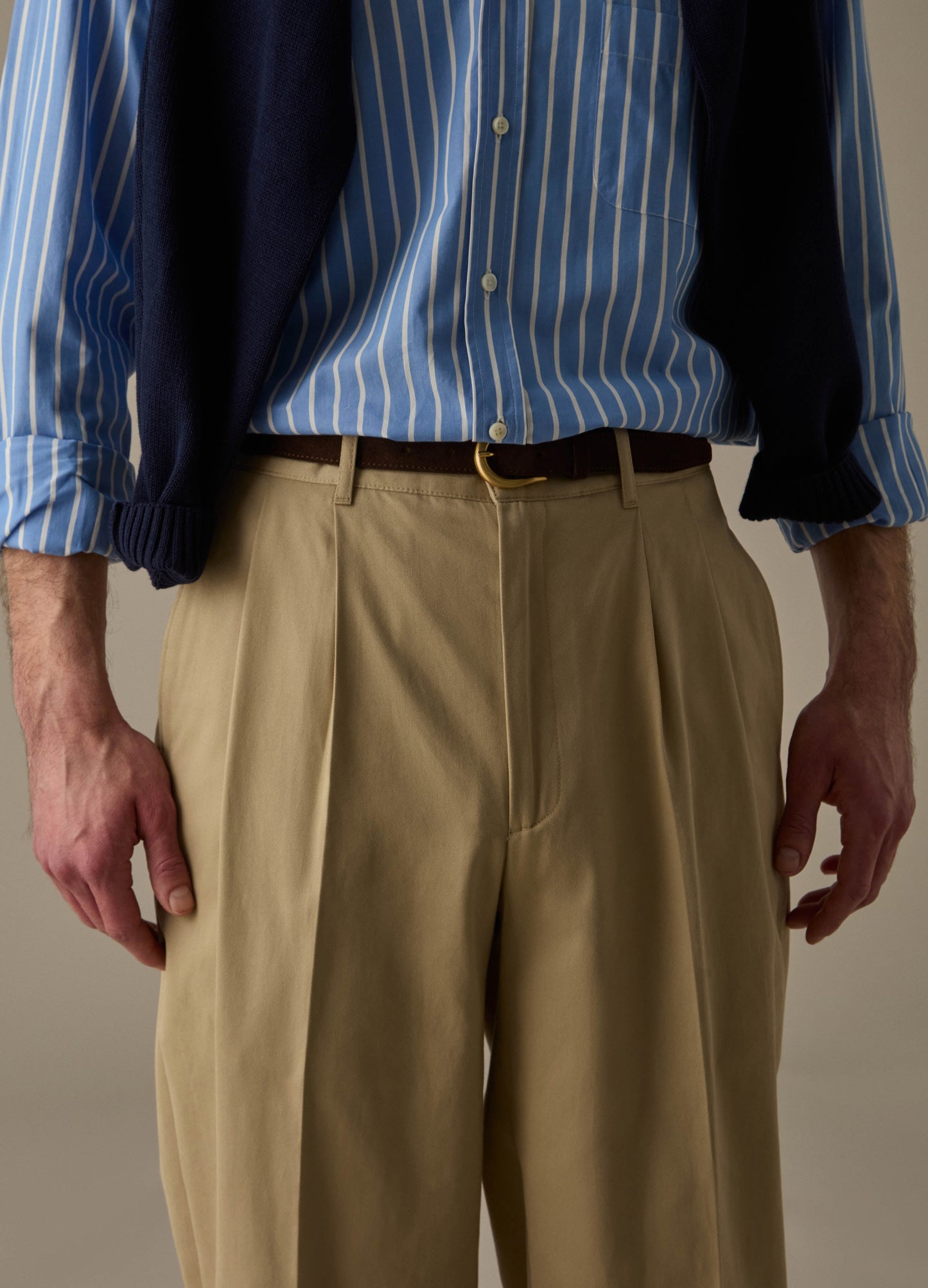 Antonello Cotton Trousers - Sand Berg & Berg