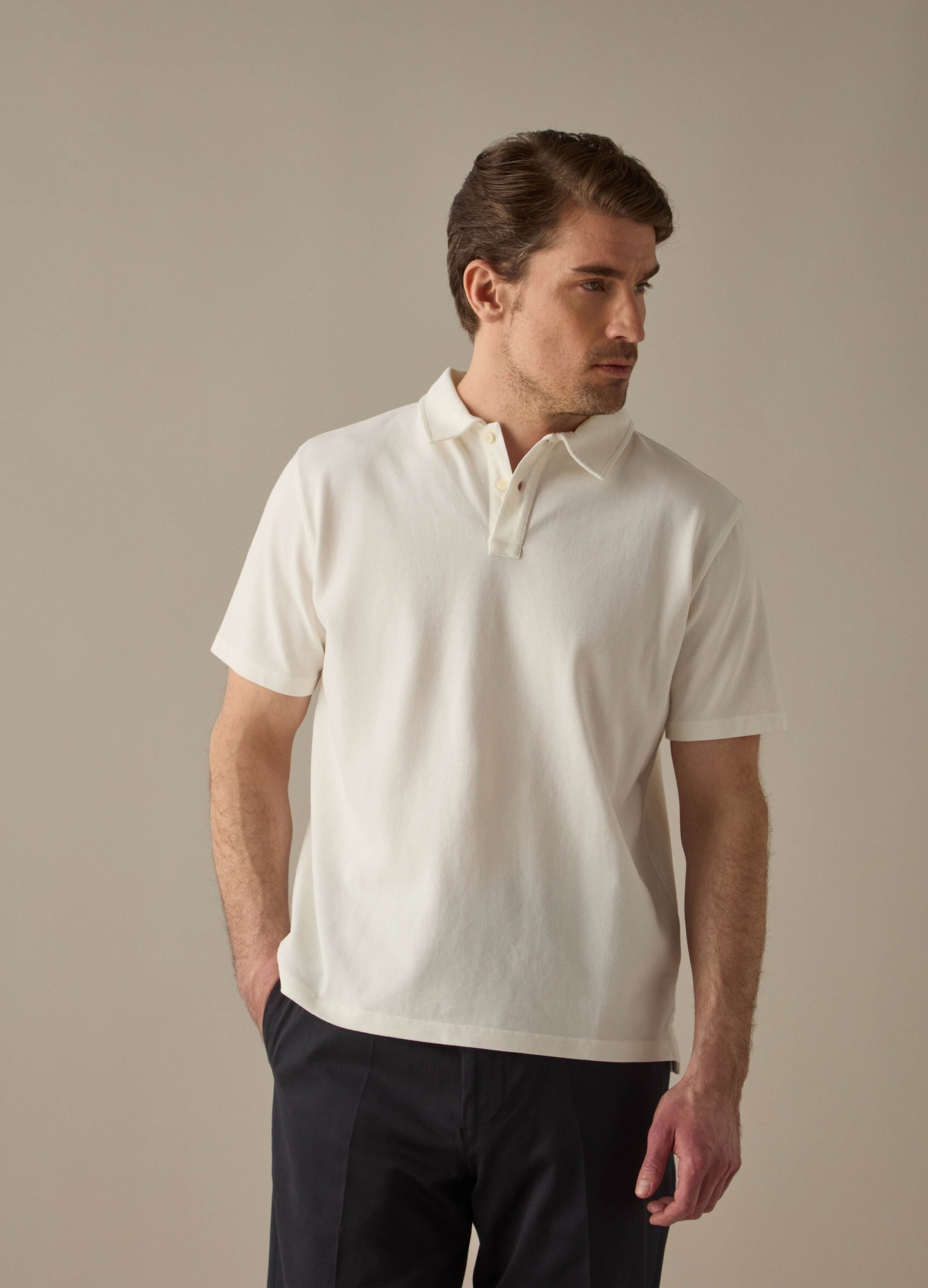 Torkel Short Sleeve Polo Shirt - White Berg & Berg