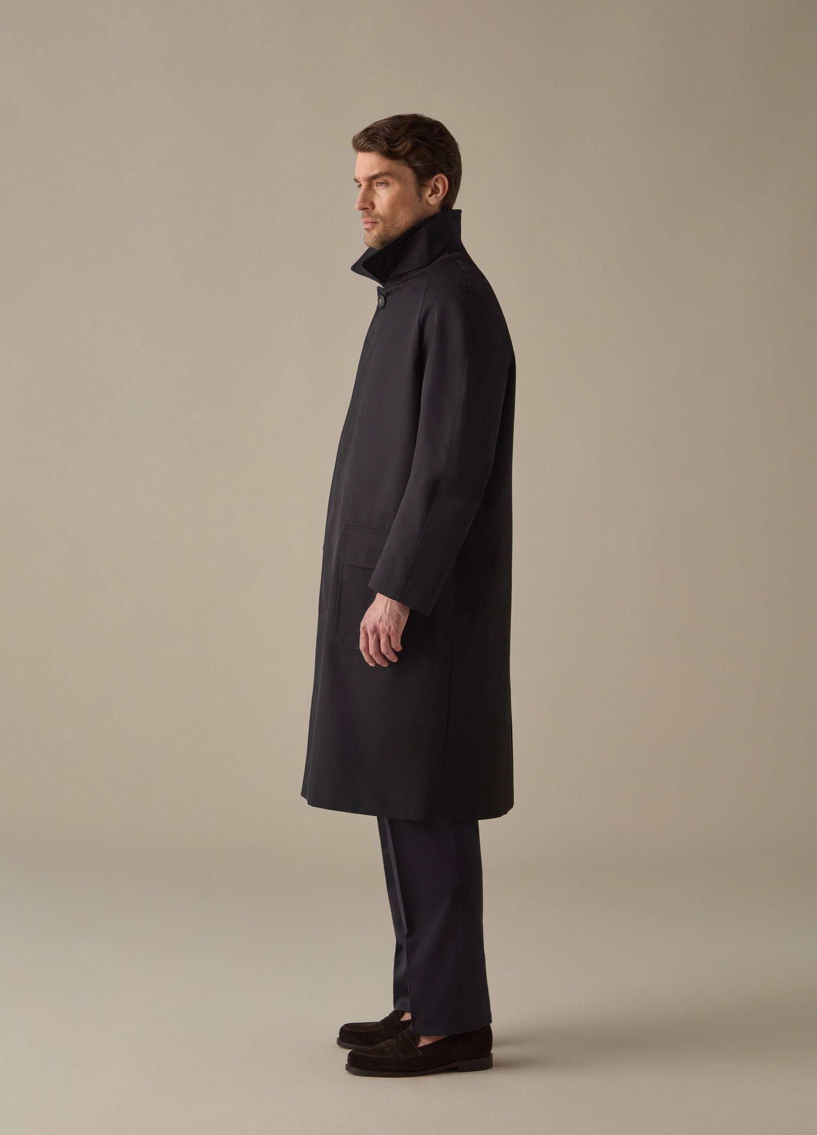 Nelson Raglan Coat - Navy Berg & Berg