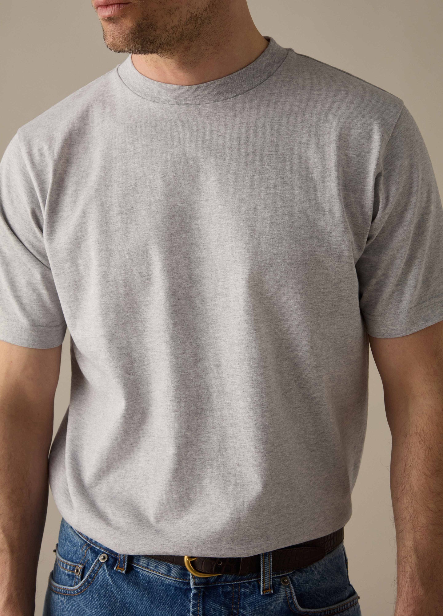 Tony T-Shirt - Grey Melange Berg & Berg