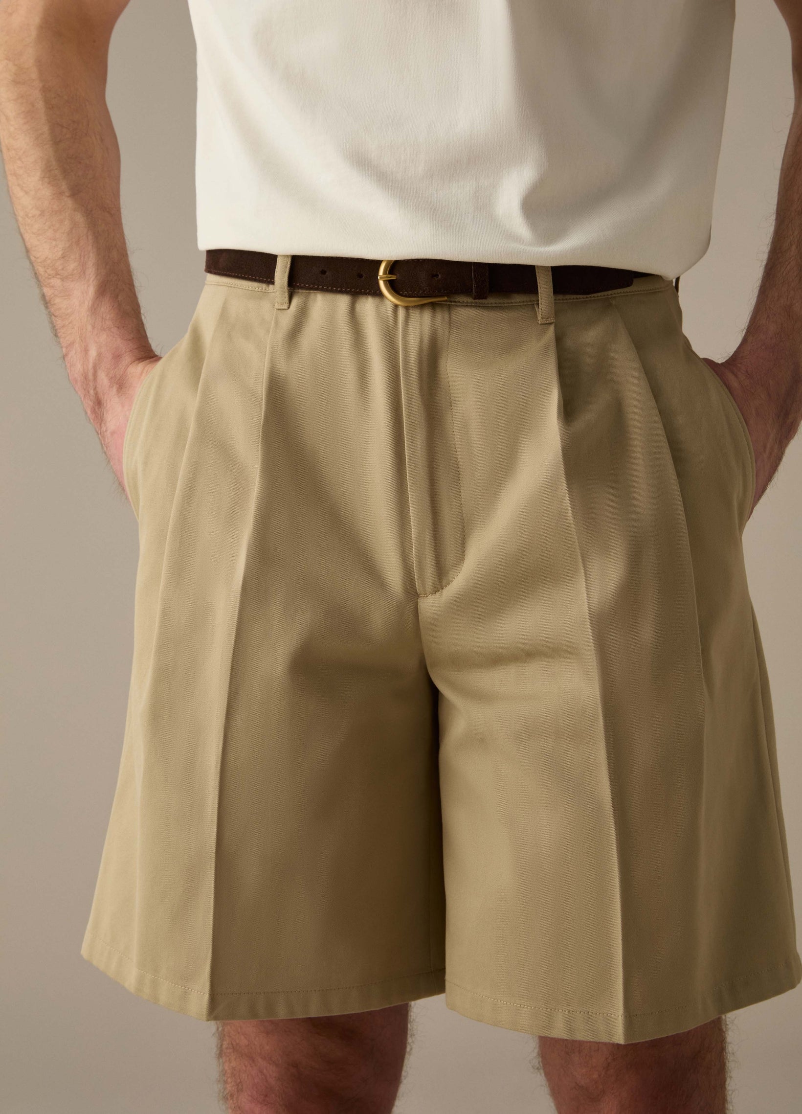 Antonello Cotton Shorts - Sand Berg & Berg