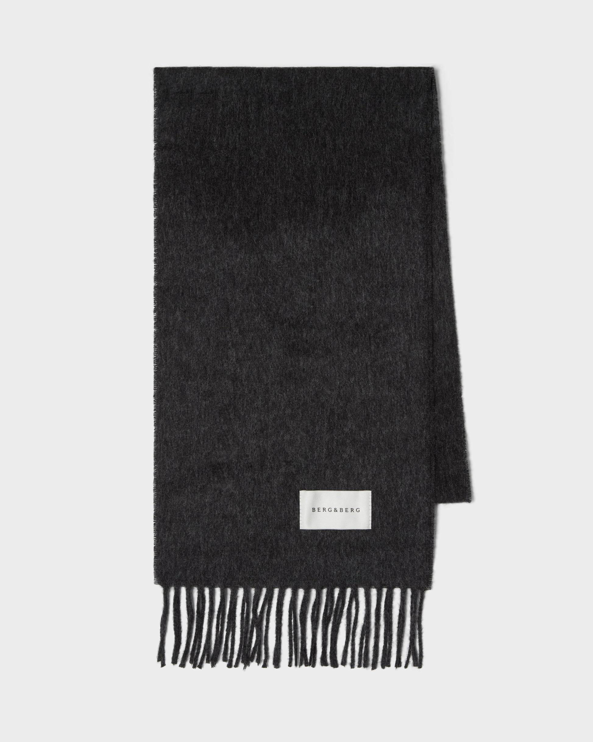 Wool Scarf - Dark Charcoal Berg & Berg