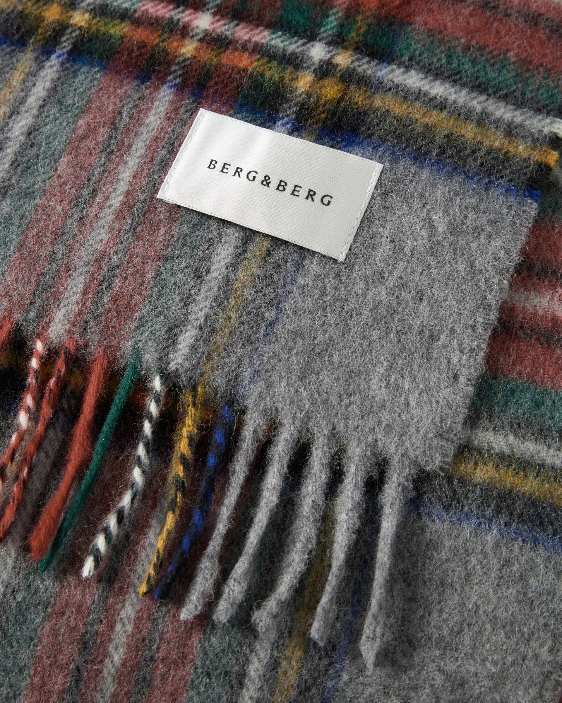 Wool Scarf - Grey Stewart Berg & Berg