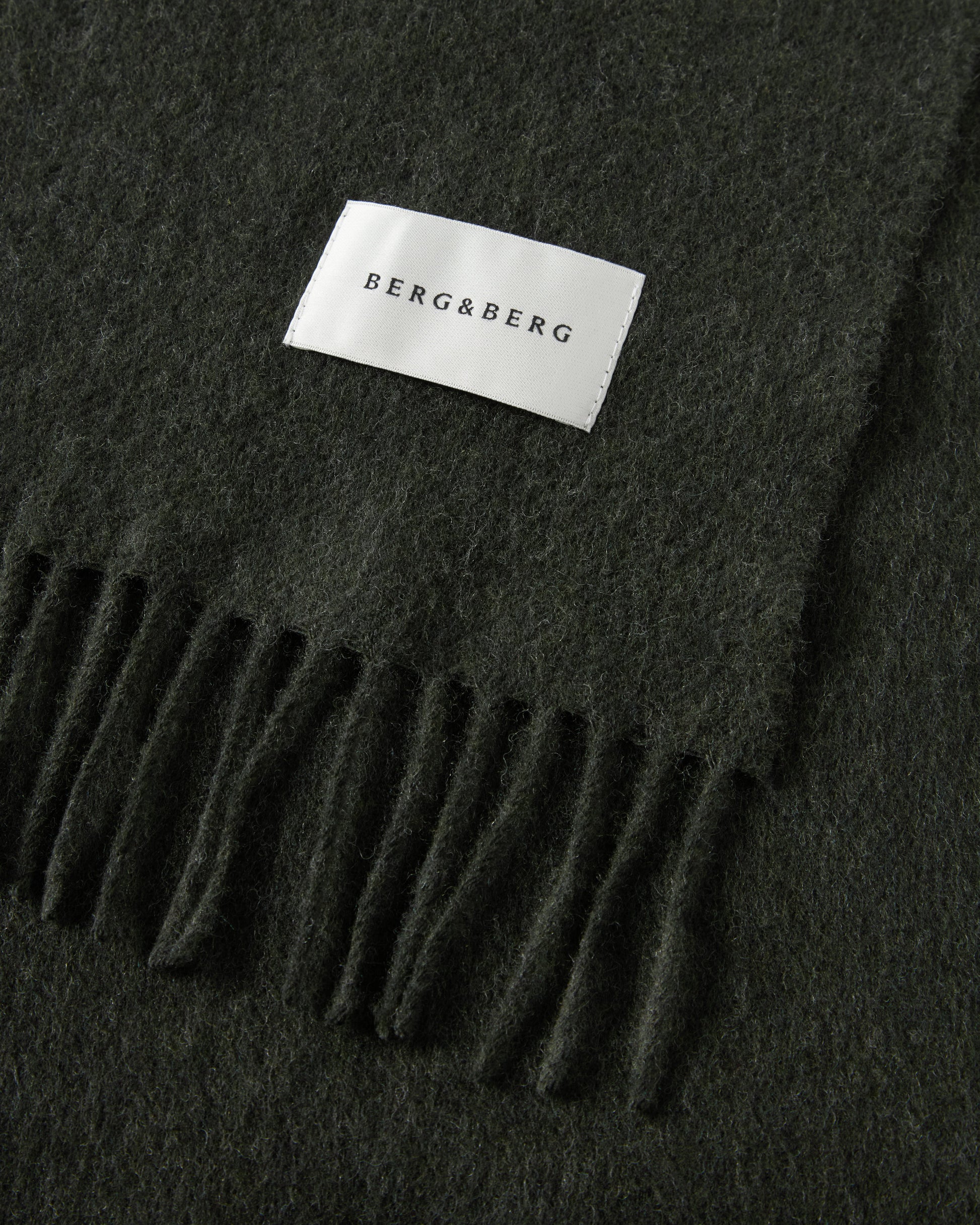 Wool Scarf - Dark Moss Berg & Berg