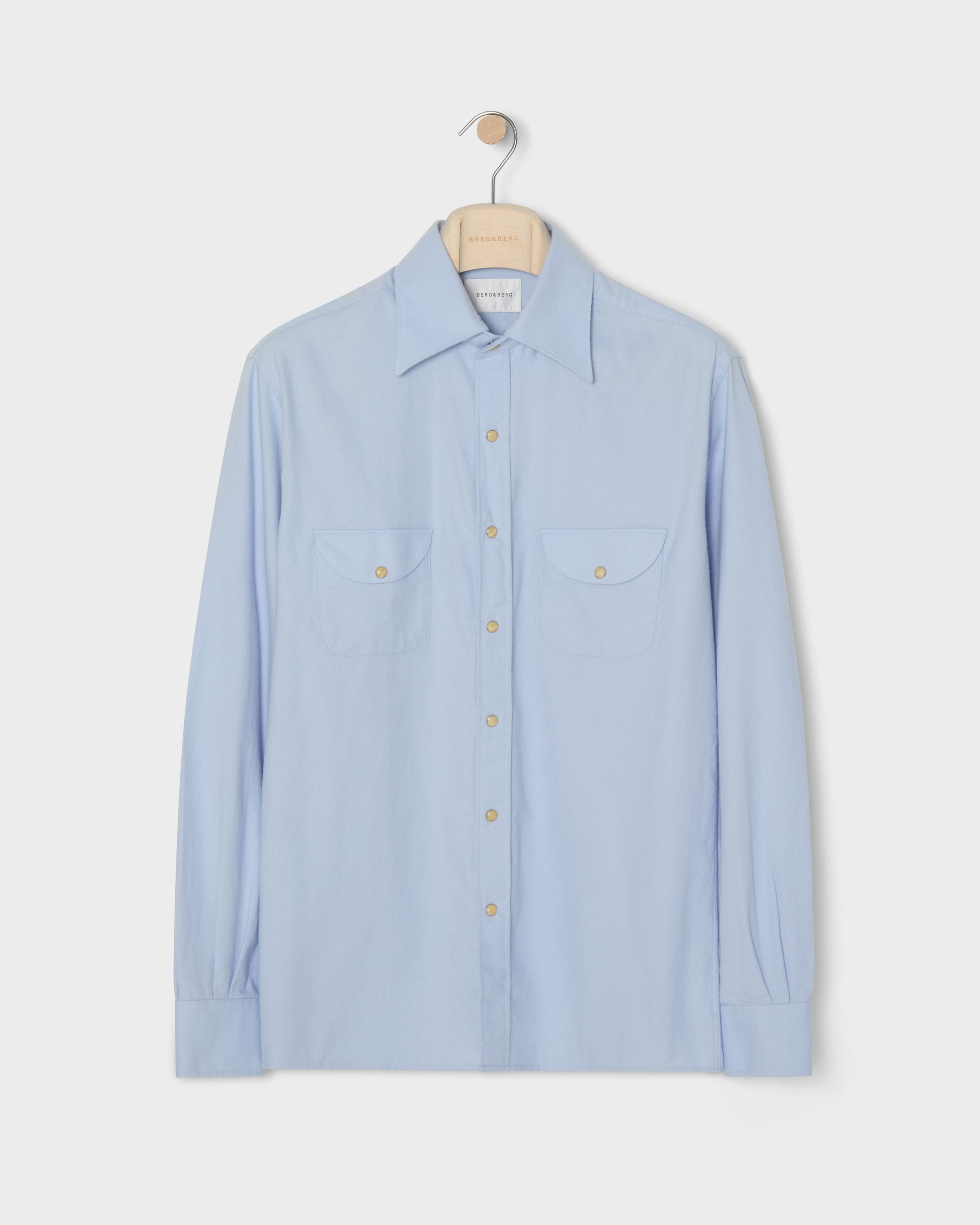 Fernando Western Shirt - Light Blue Berg & Berg