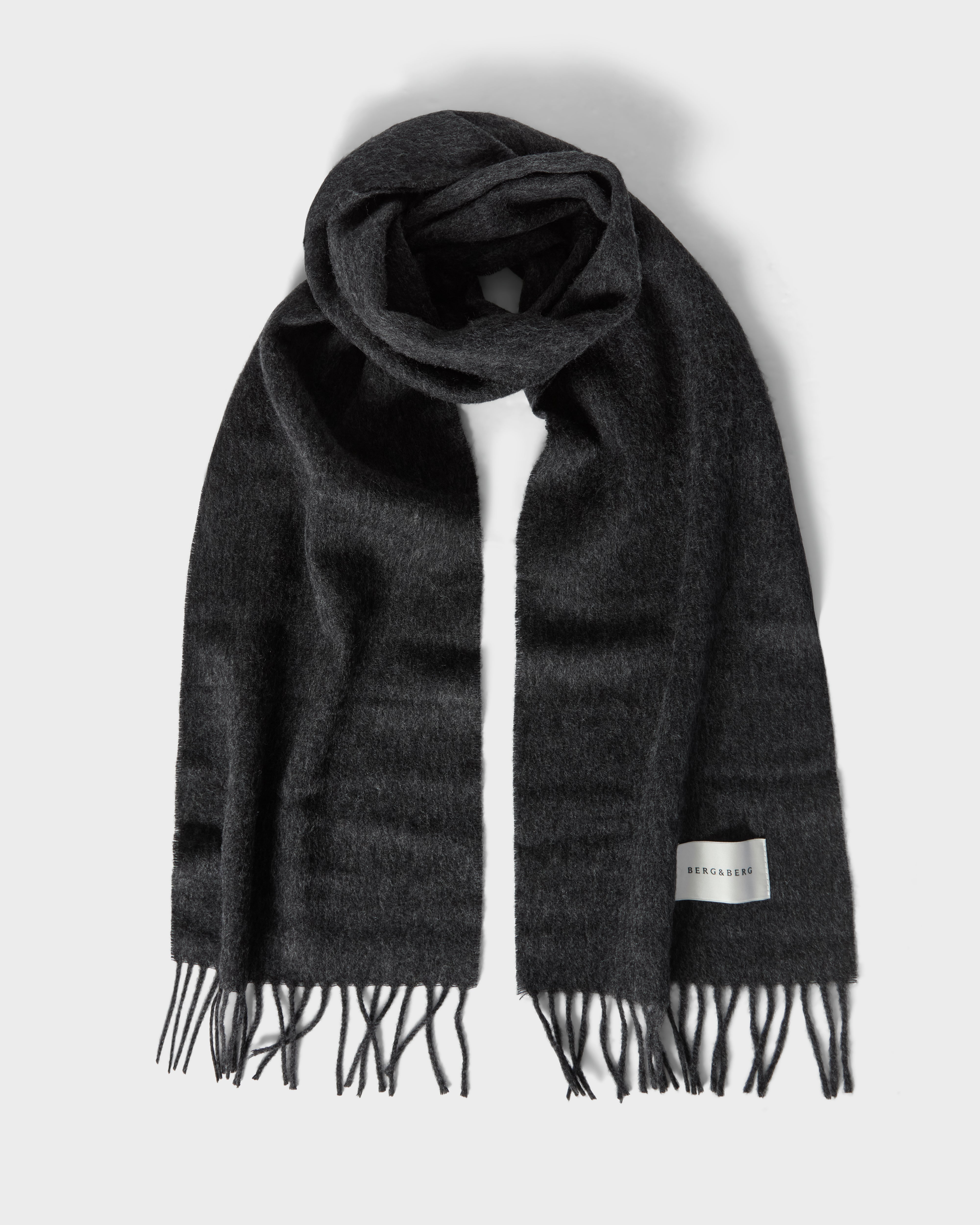 Wool Scarf - Dark Charcoal Berg & Berg