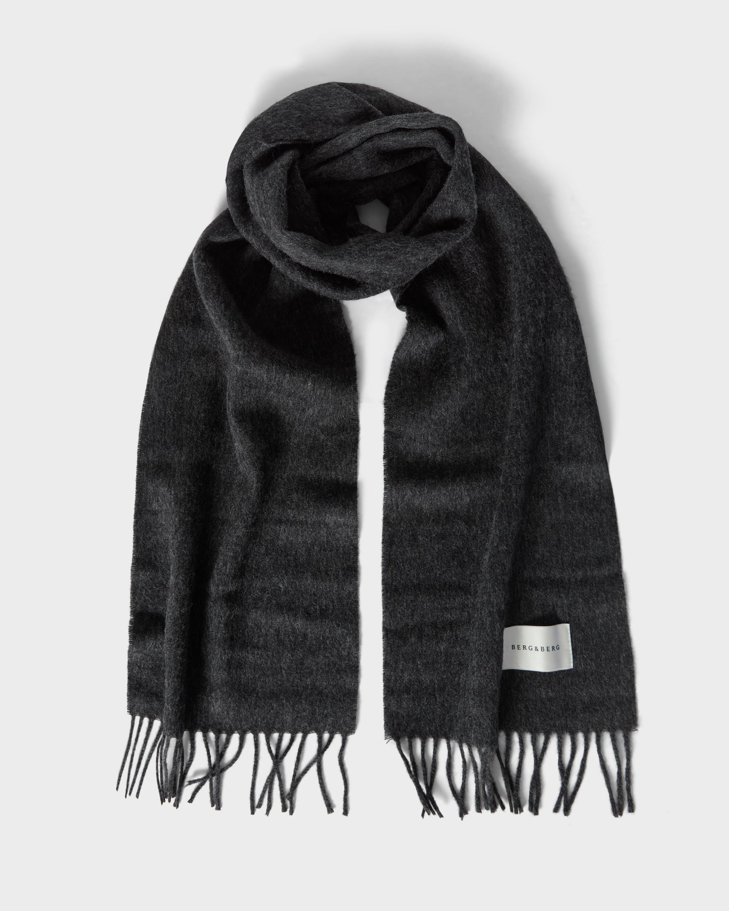 Wool Scarf - Dark Charcoal Berg & Berg