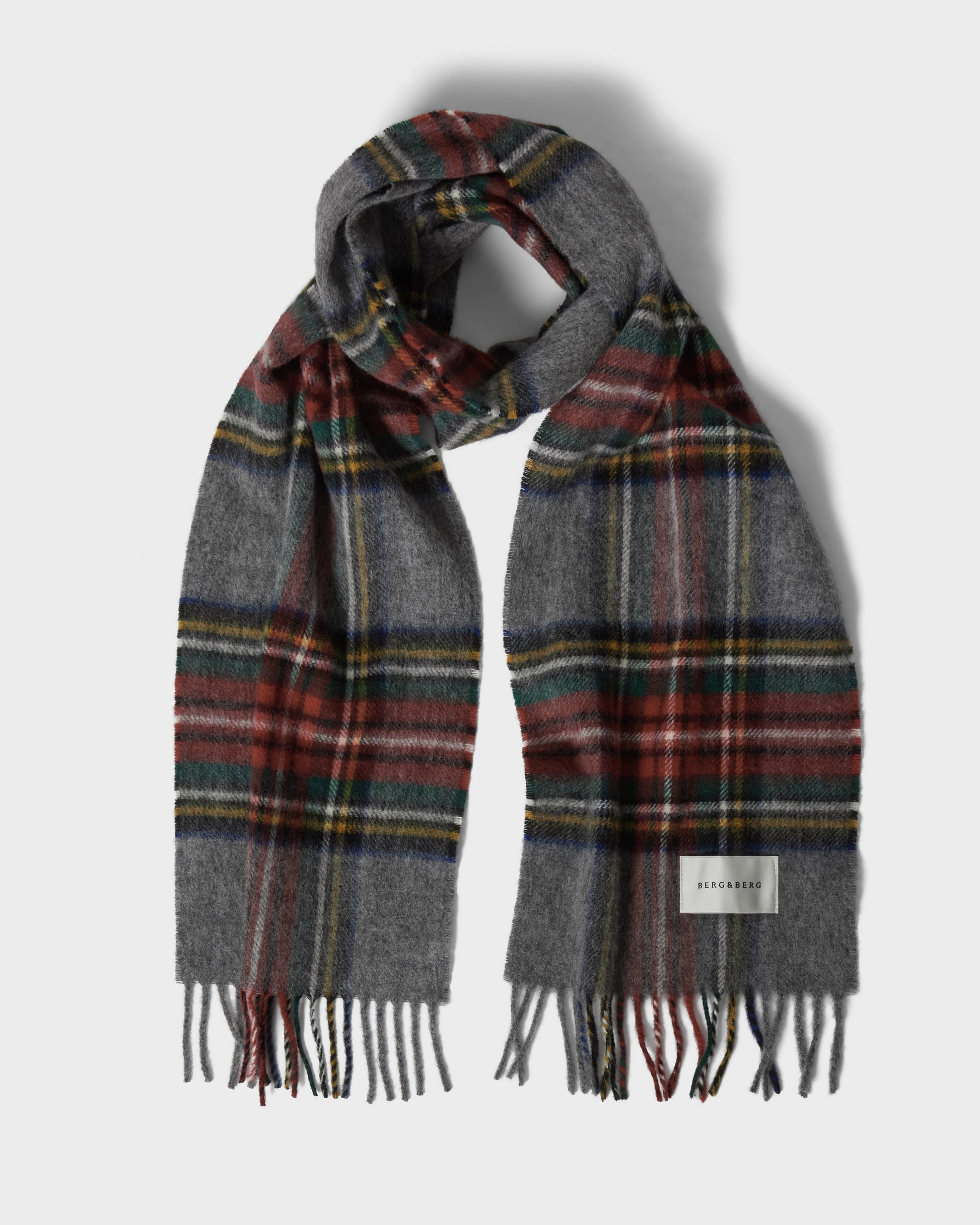 Wool Scarf - Grey Stewart Berg & Berg