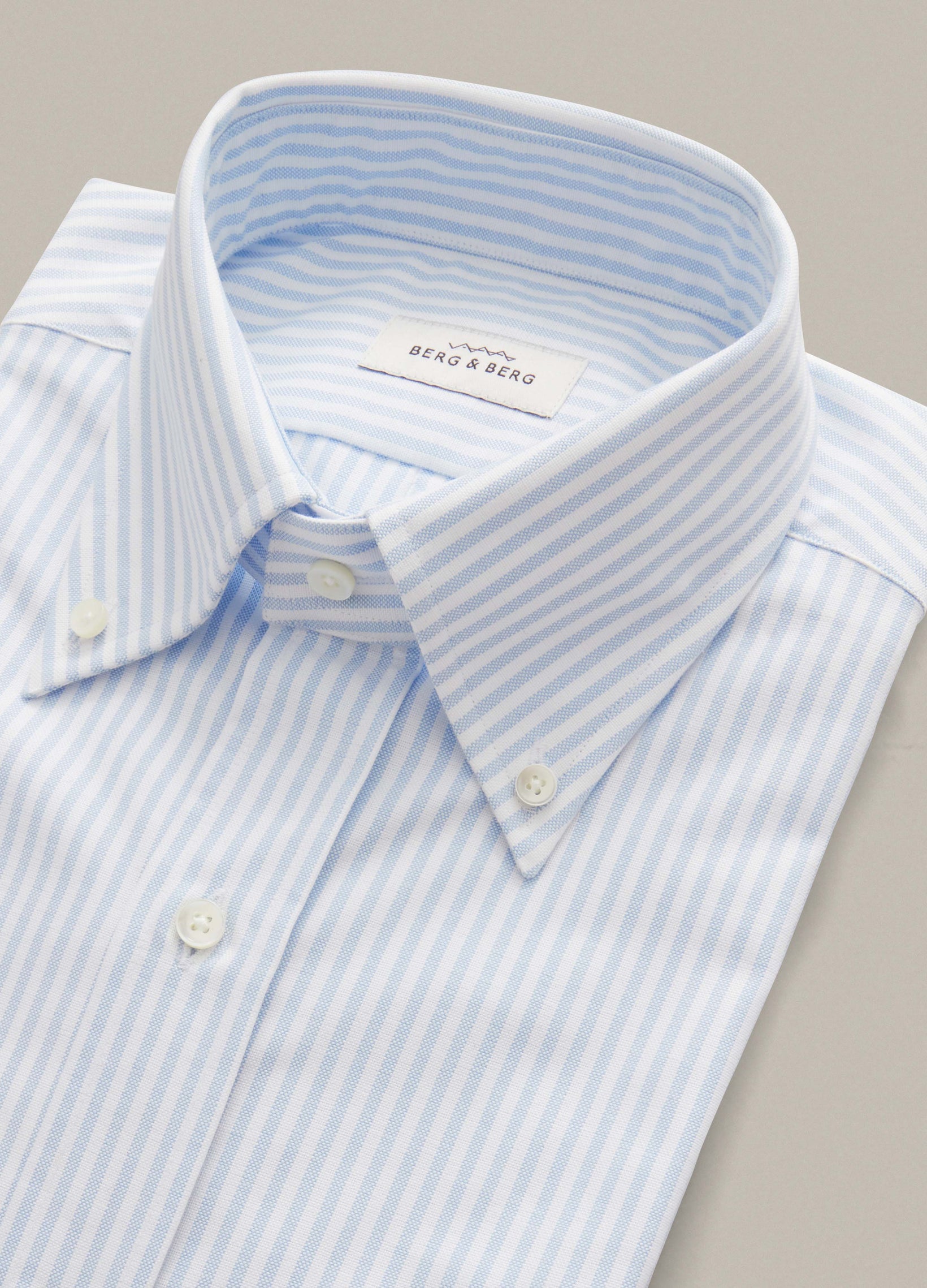 Ferdinand Button Down Shirt - White/Blue Berg & Berg