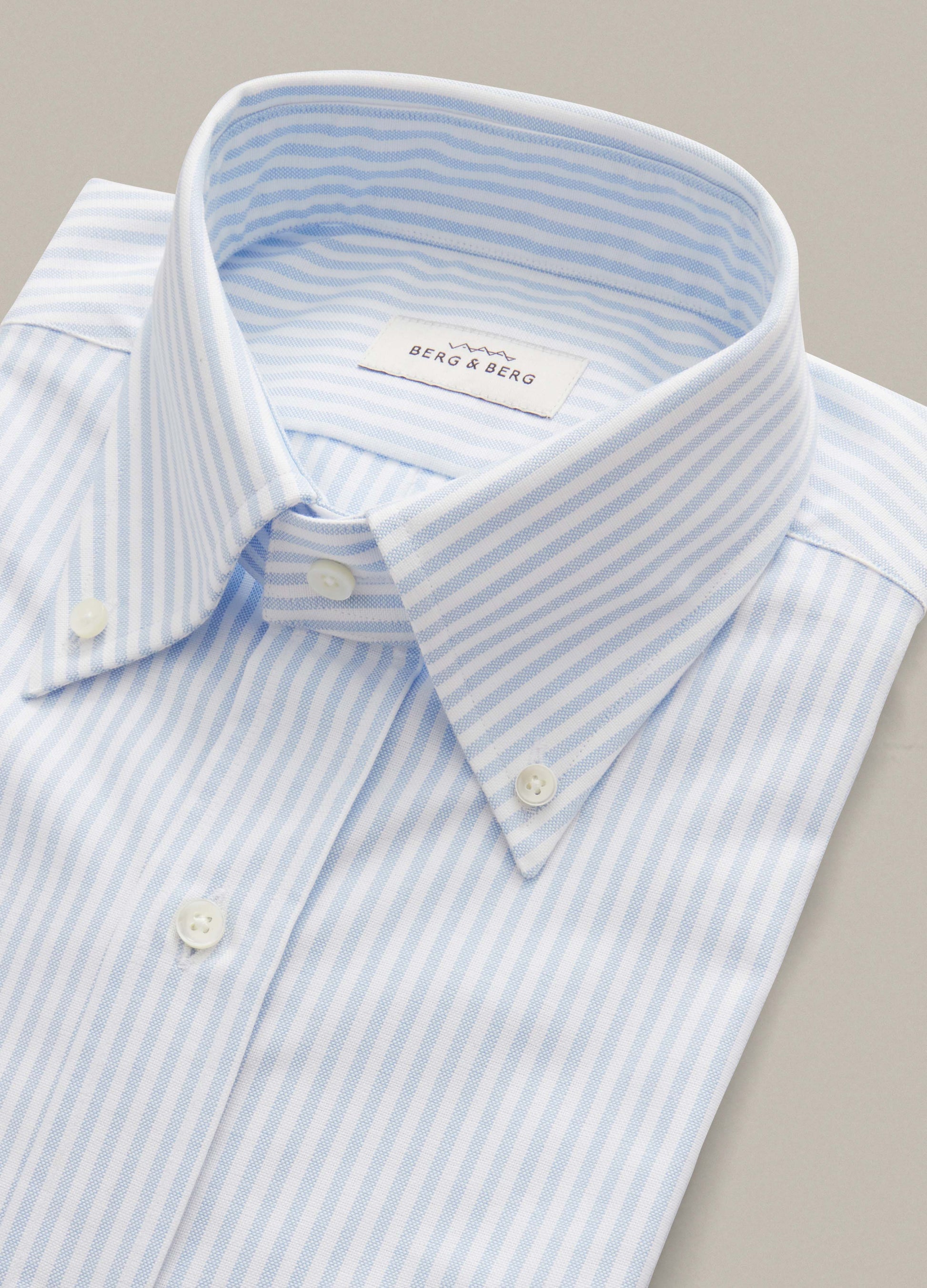 Ferdinand Button Down Shirt - White/Blue Berg & Berg