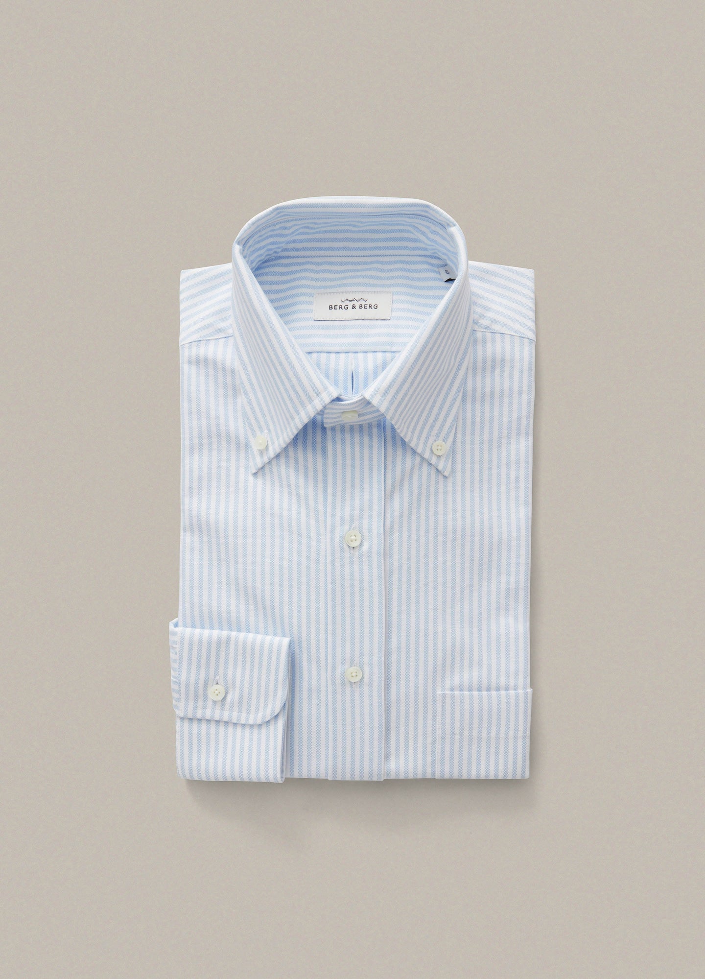 Ferdinand Button Down Shirt - White/Blue Berg & Berg