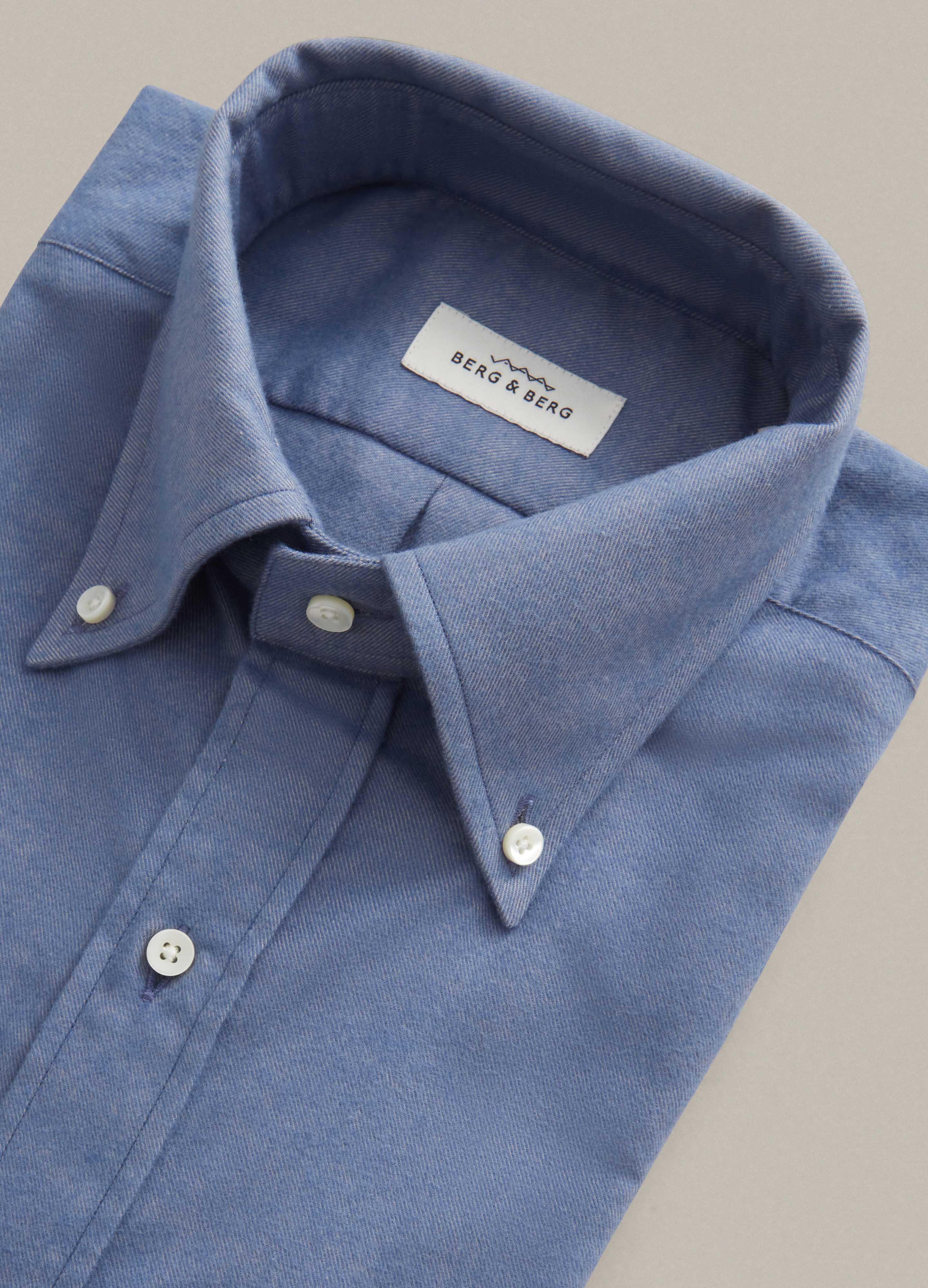 Ferdinand Button Down Shirt - Steel Blue Berg & Berg