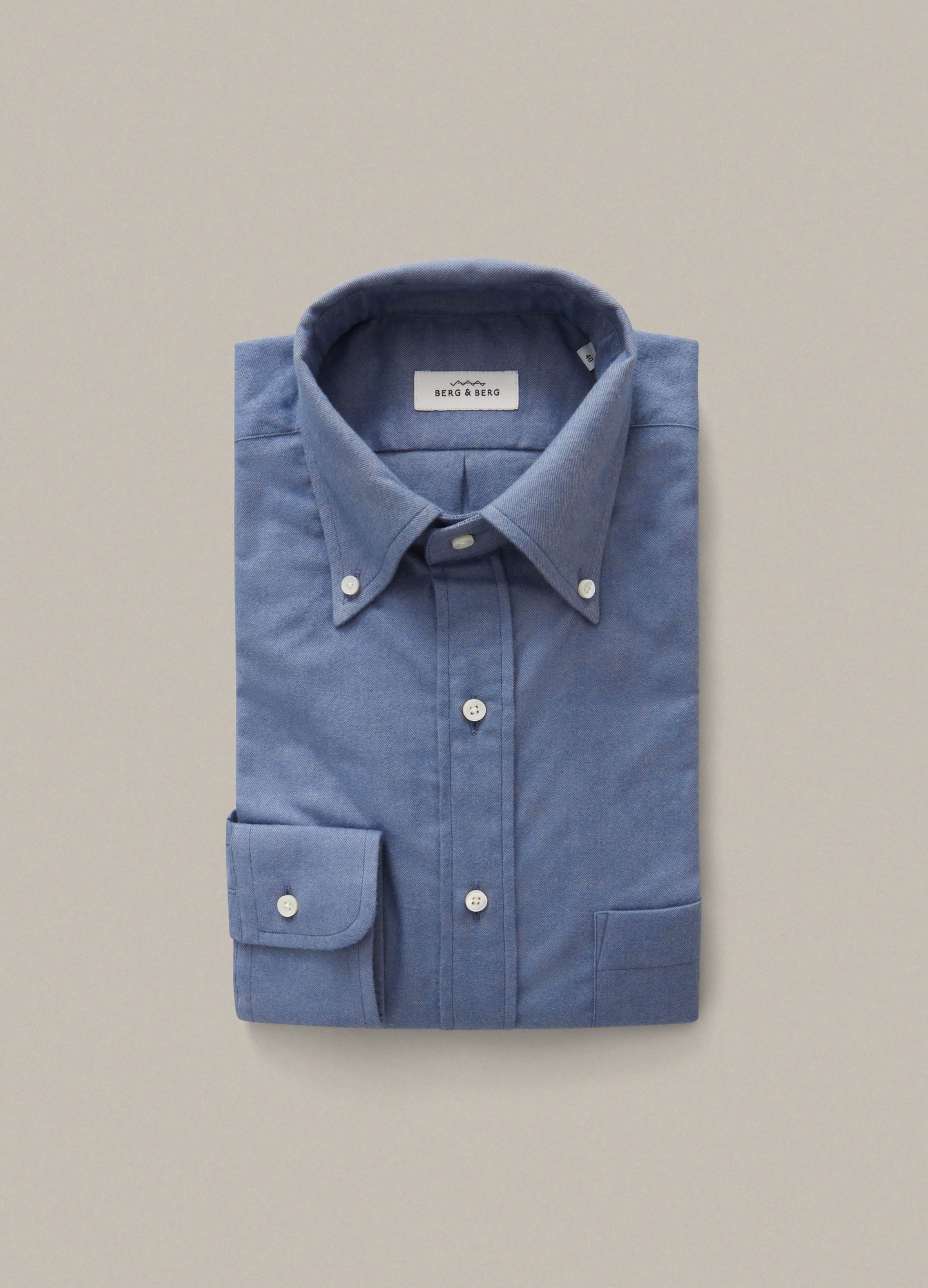 Ferdinand Button Down Shirt - Steel Blue Berg & Berg