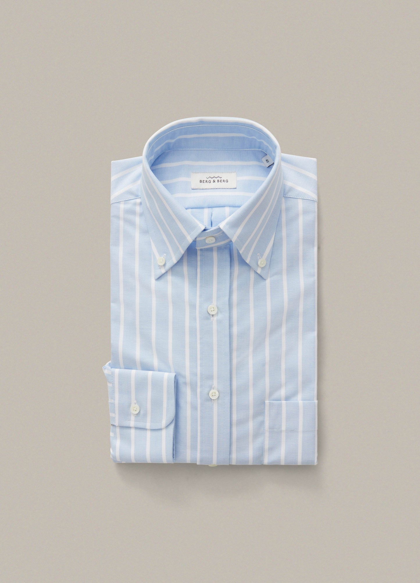 Ferdinand Button Down Shirt - Blue/White Berg & Berg