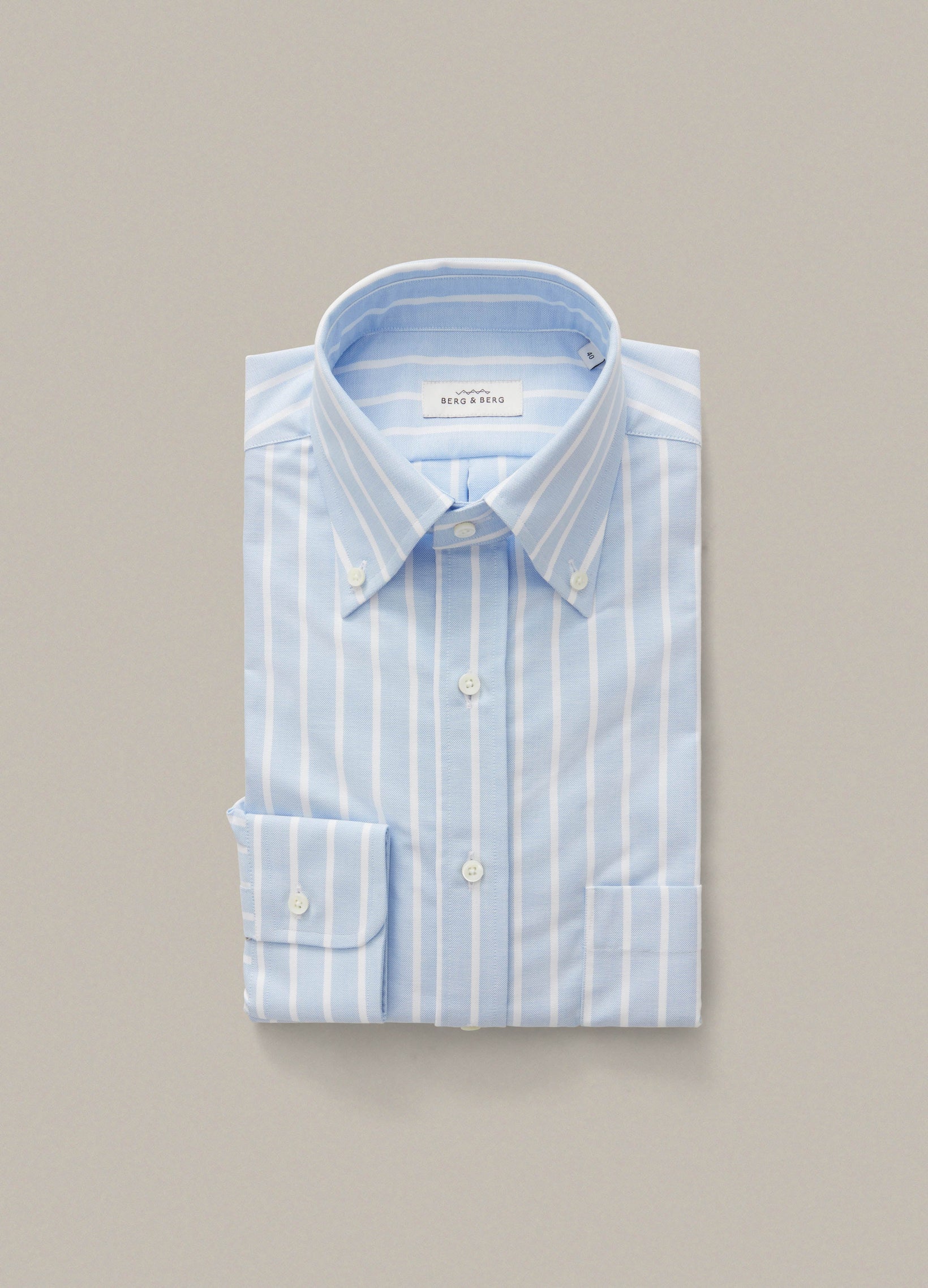 Ferdinand Button Down Shirt - Blue/White Berg & Berg