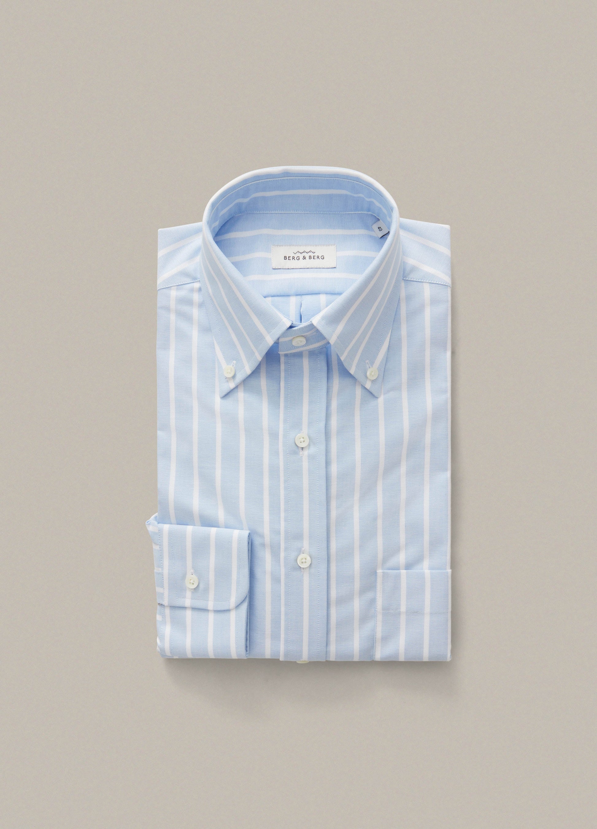 Ferdinand Button Down Shirt - Blue/White Berg & Berg