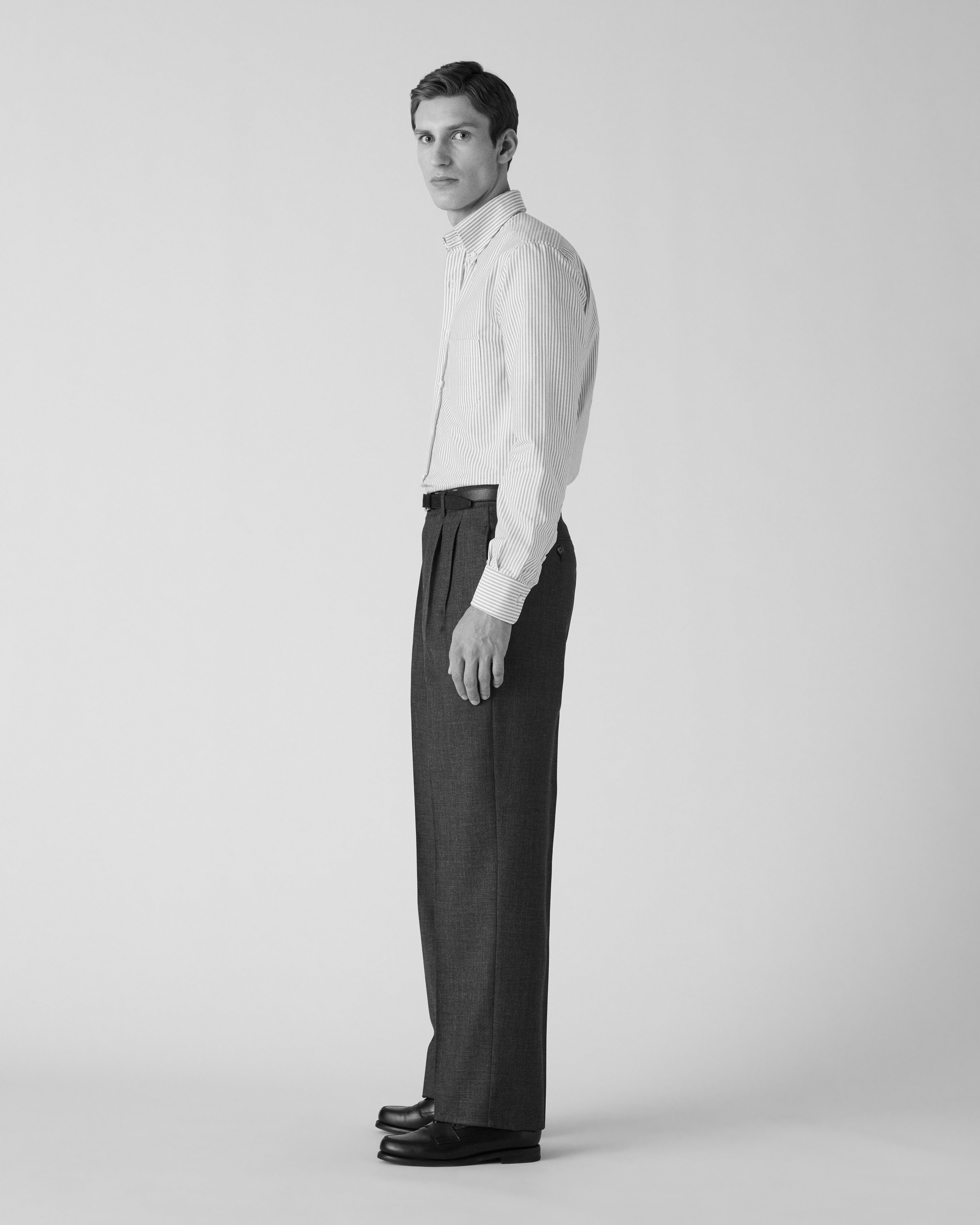 Antonello Flannel Trousers - Charcoal – Berg & Berg