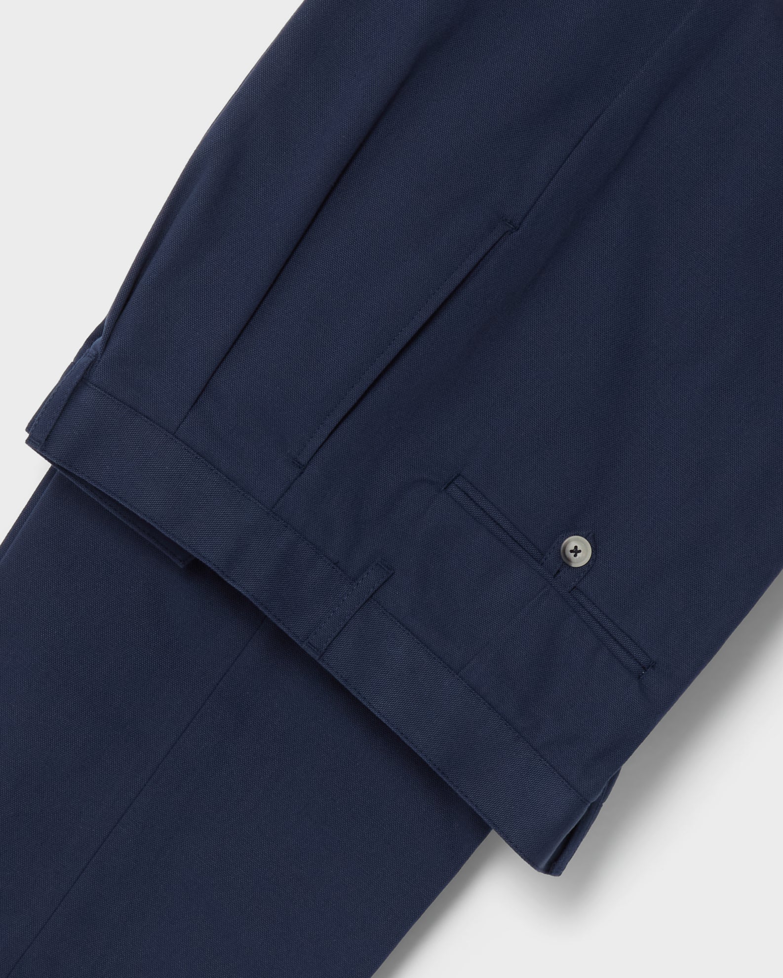 Antonello Cotton Trousers - Navy Berg & Berg