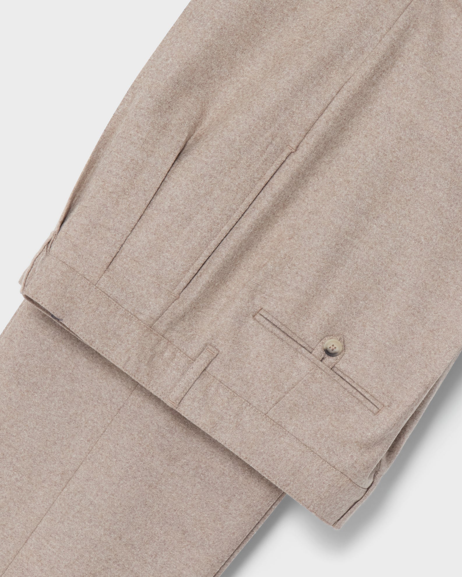 Antonello Flannel Trousers - Sand Berg & Berg