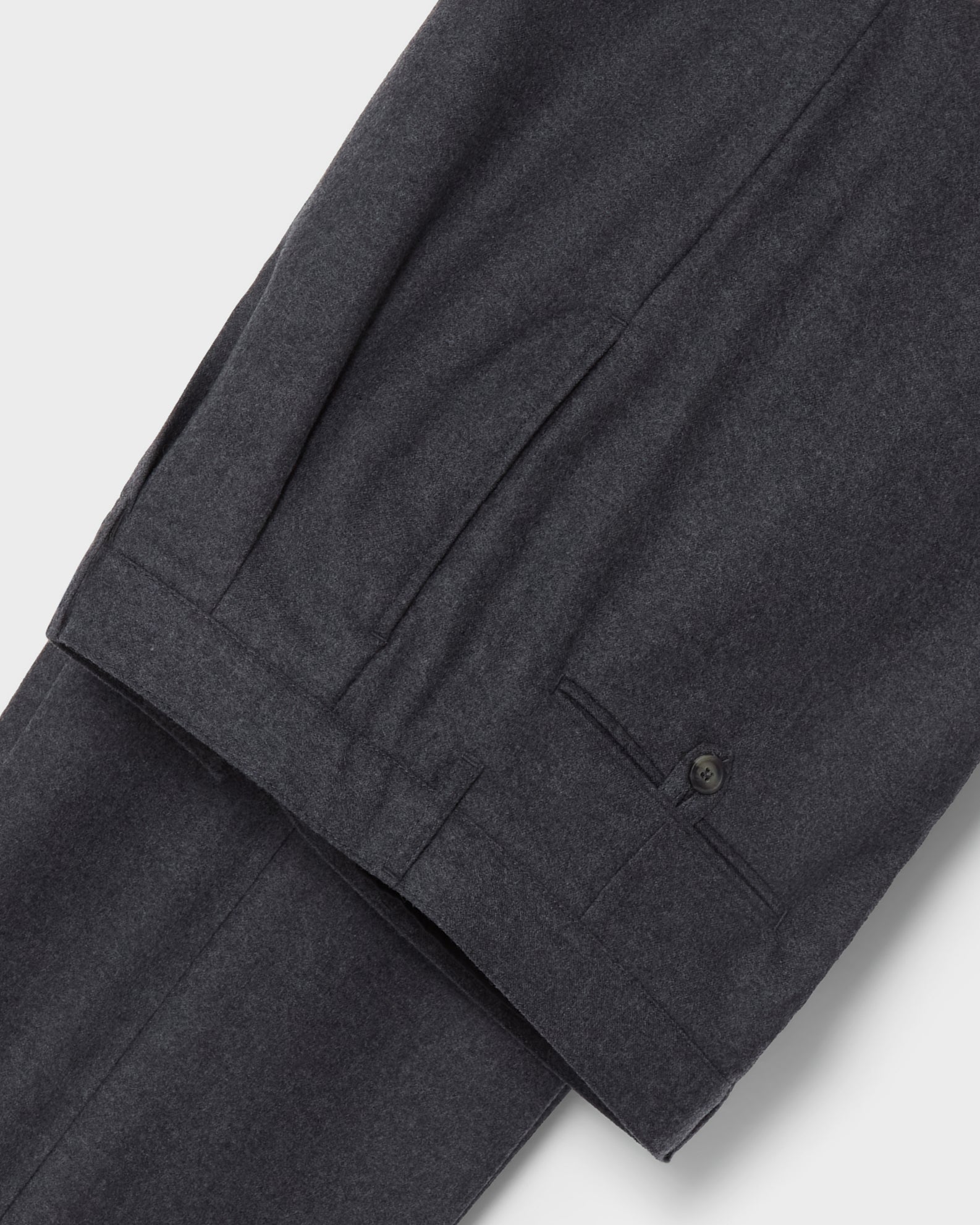 Antonello Flannel Trousers - Mid Grey Berg & Berg