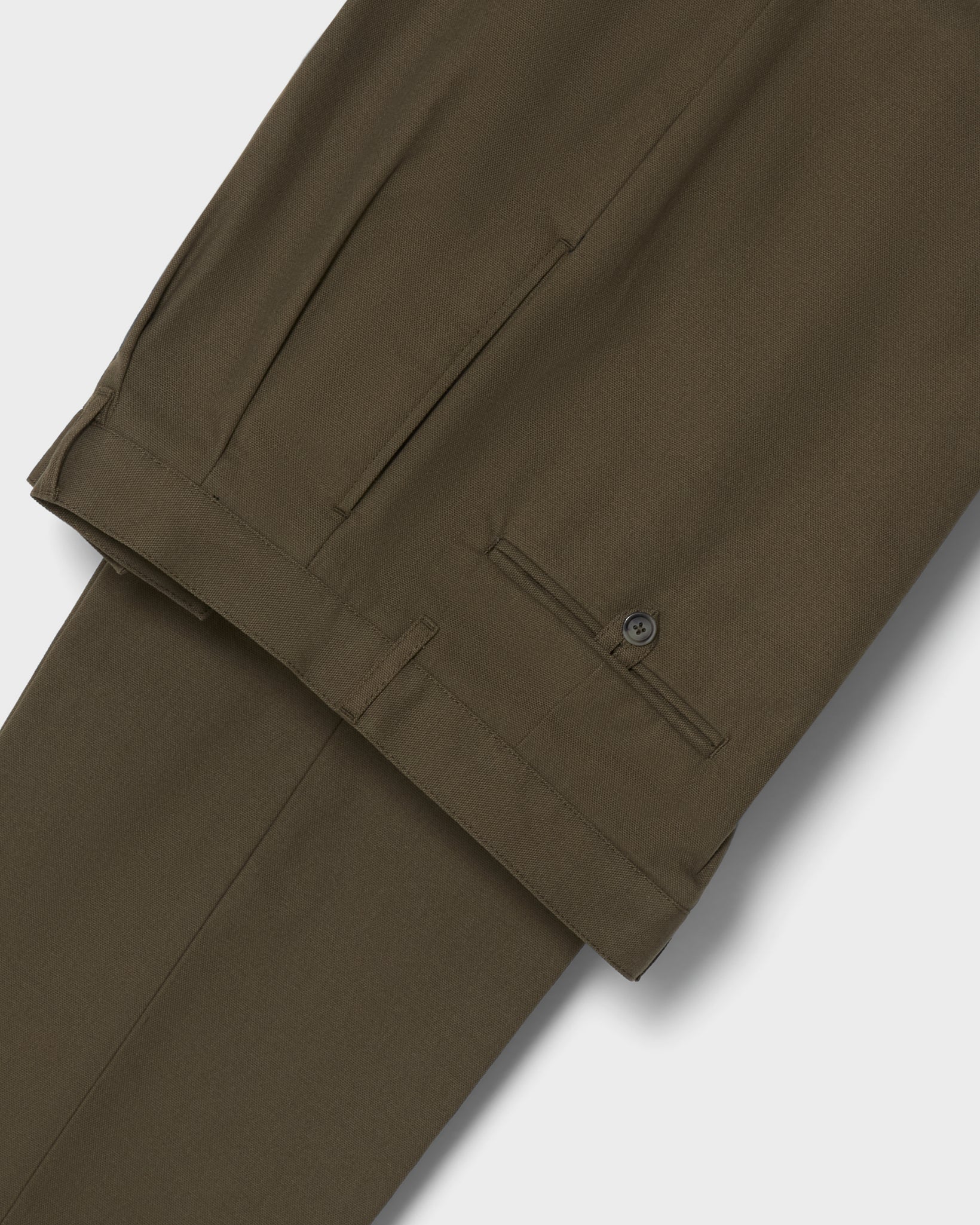 Antonello Cotton Trousers - Khaki Berg & Berg