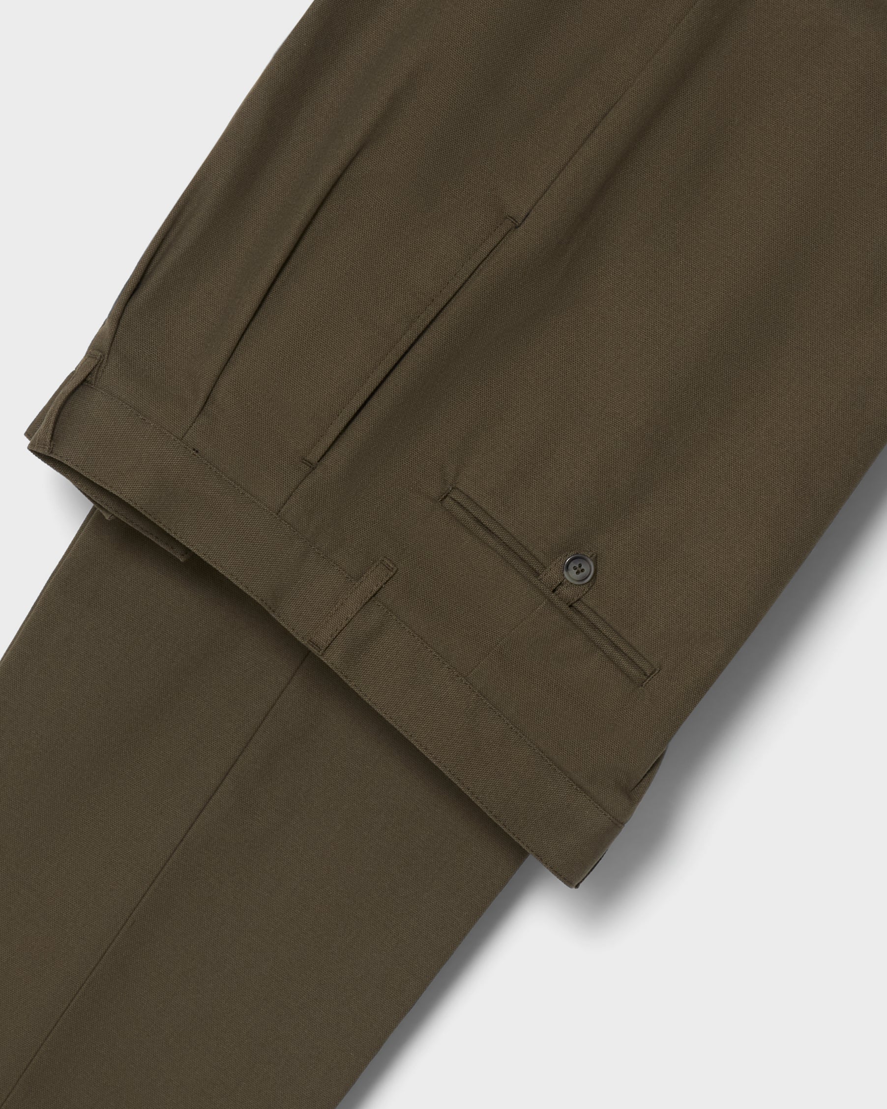Antonello Cotton Trousers - Khaki Berg & Berg