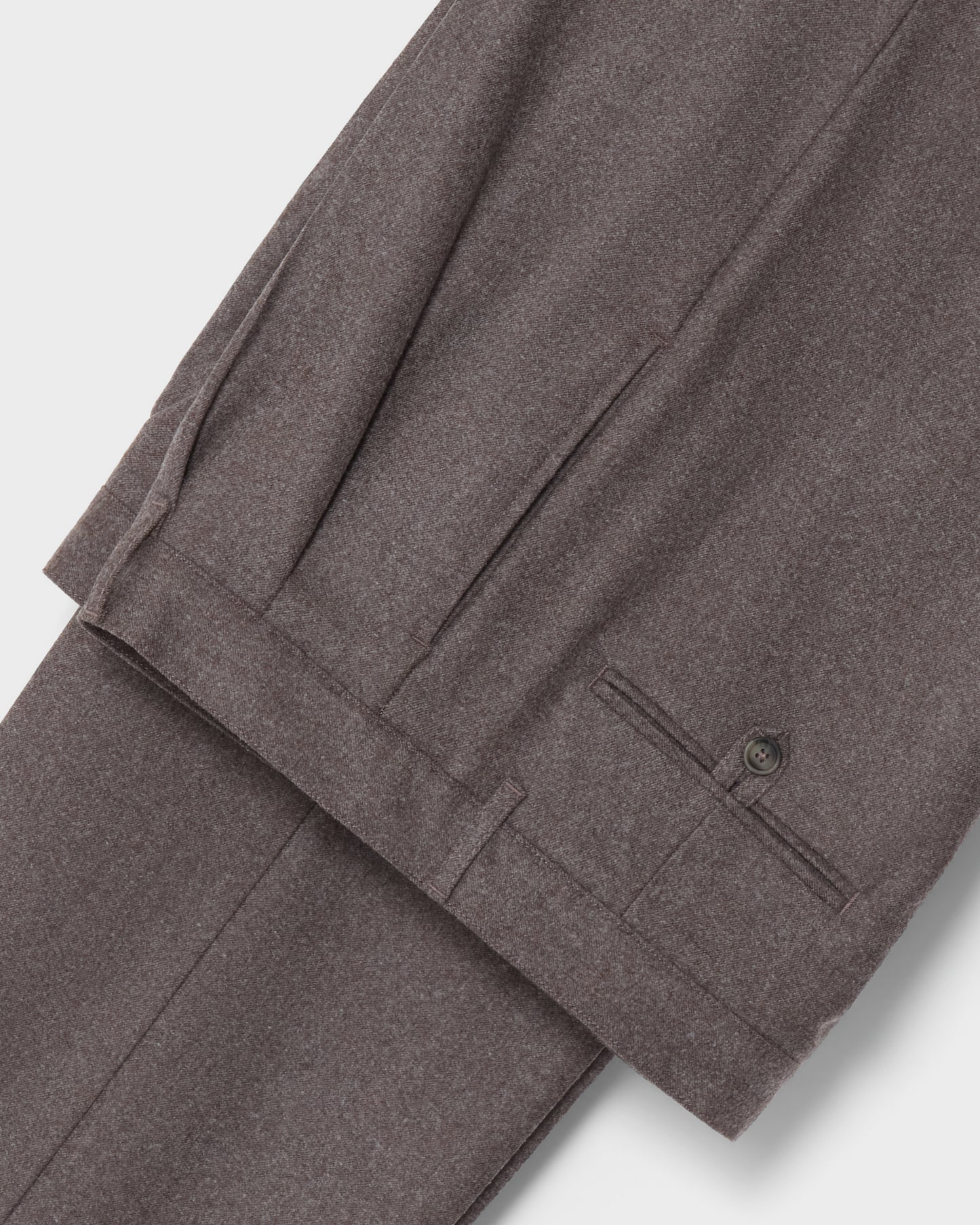 Antonello Flannel Trousers - Taupe Berg & Berg