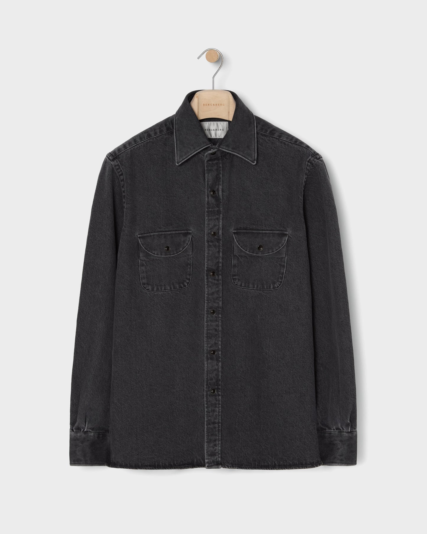 Fernando Western Shirt - Black Wash Berg & Berg
