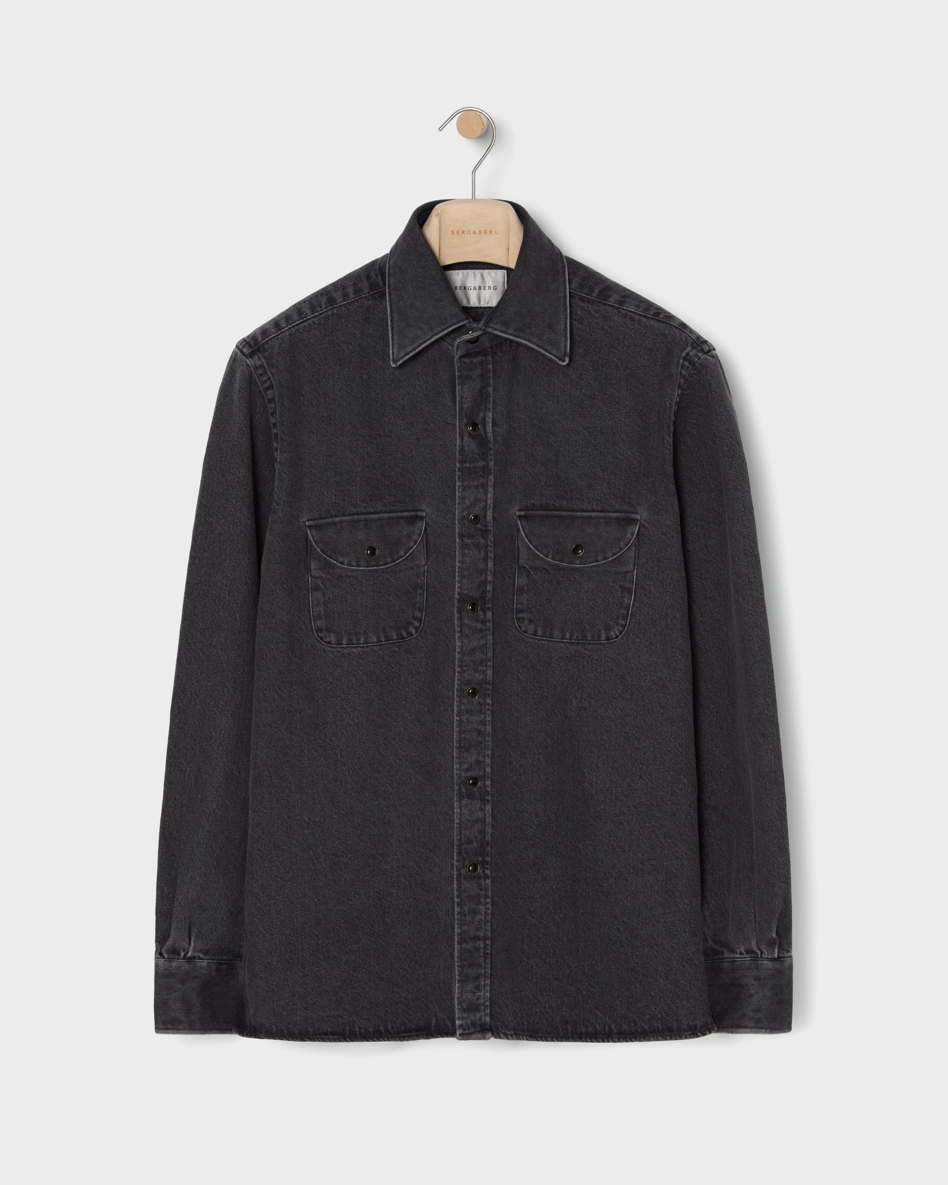 Fernando Western Shirt - Black Wash Berg & Berg