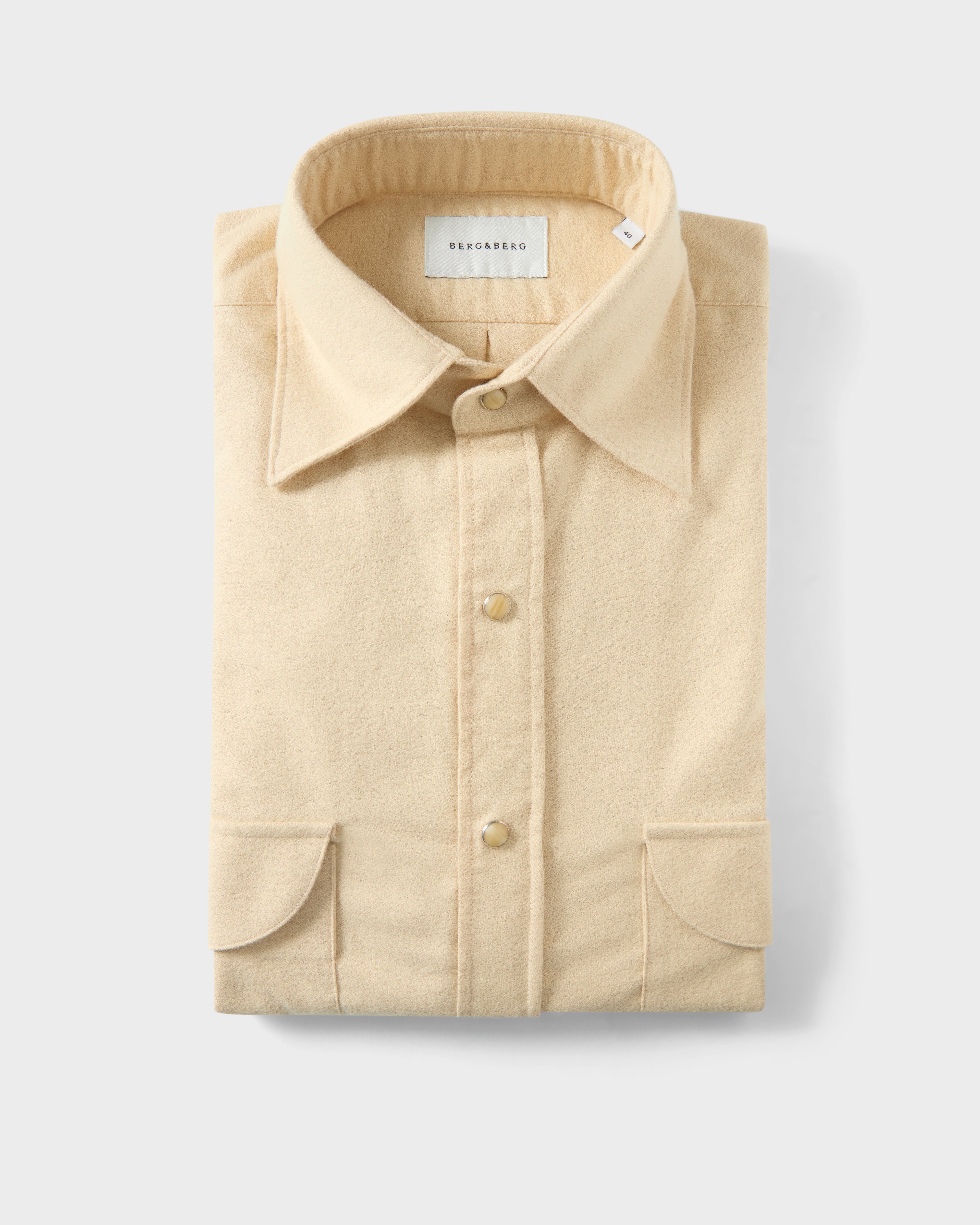 Fernando Western Shirt - Light Beige Berg & Berg