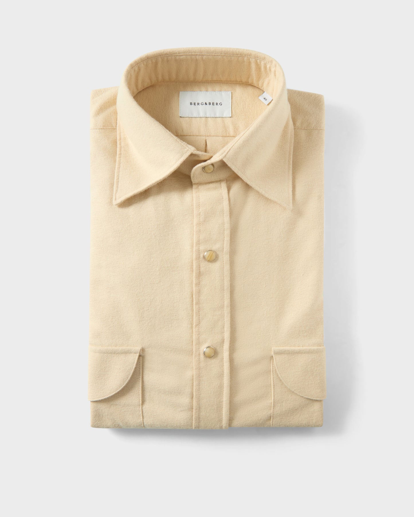 Fernando Western Shirt - Light Beige Berg & Berg