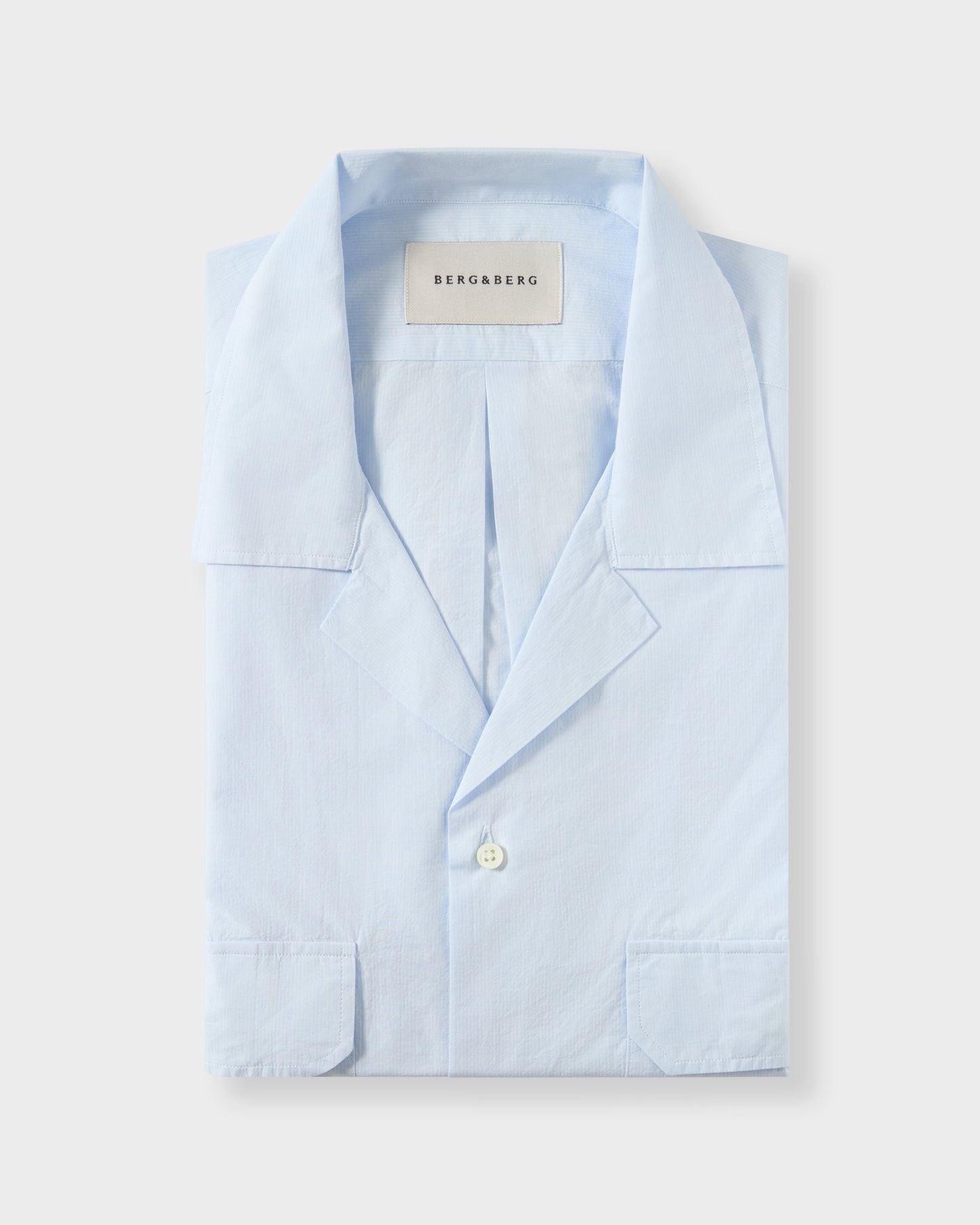 Fred Camp Collar Shirt - Light Blue Berg & Berg