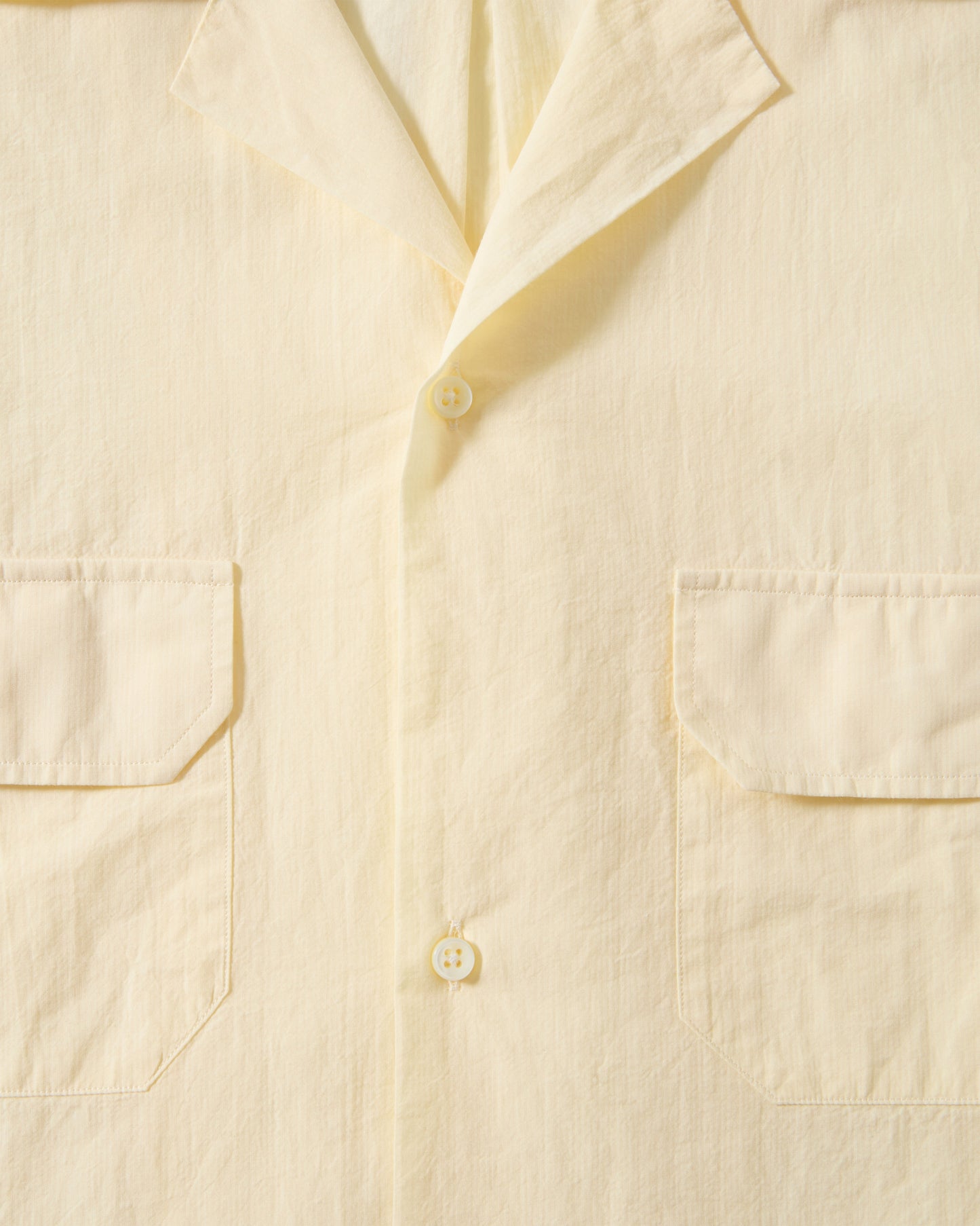 Fred Camp Collar Shirt - Pale Lemon Berg & Berg