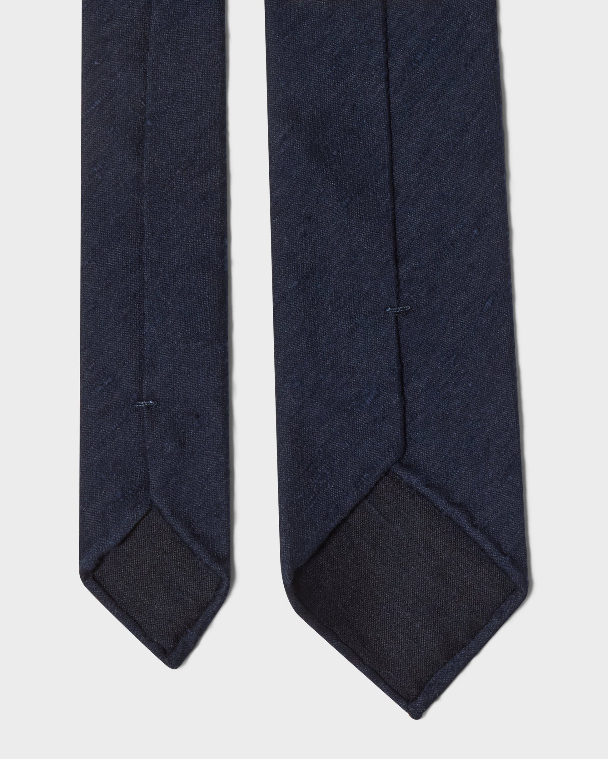 Shantung Silk Tie - Navy | Berg & Berg