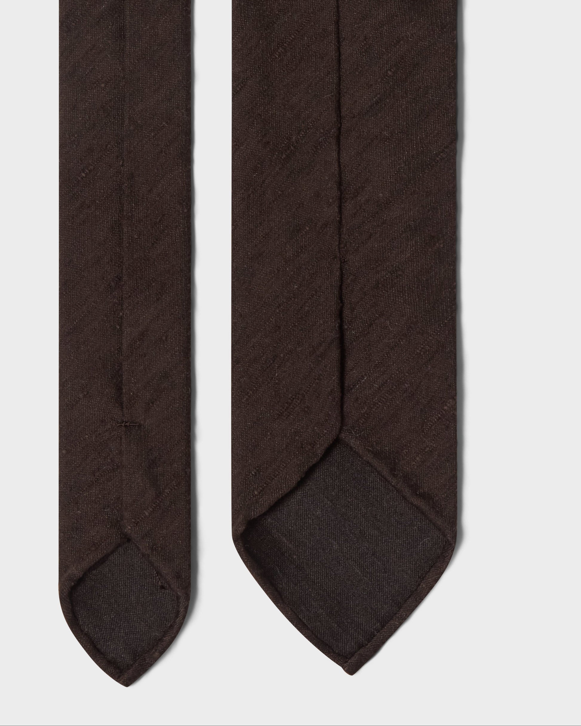 Shantung Silk Tie - Brown | Berg & Berg